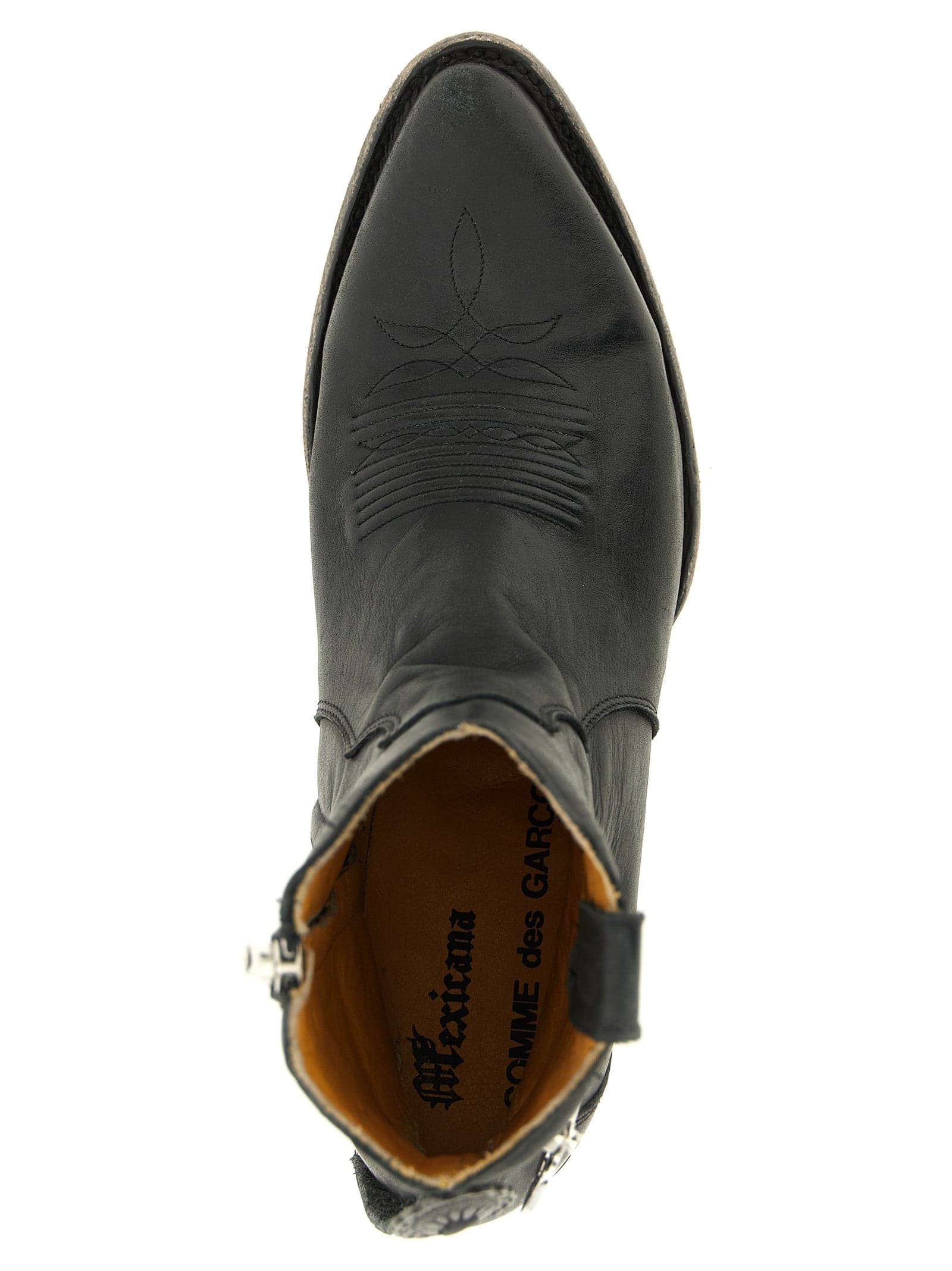 Black Cowhide Chelsea Boots - 4
