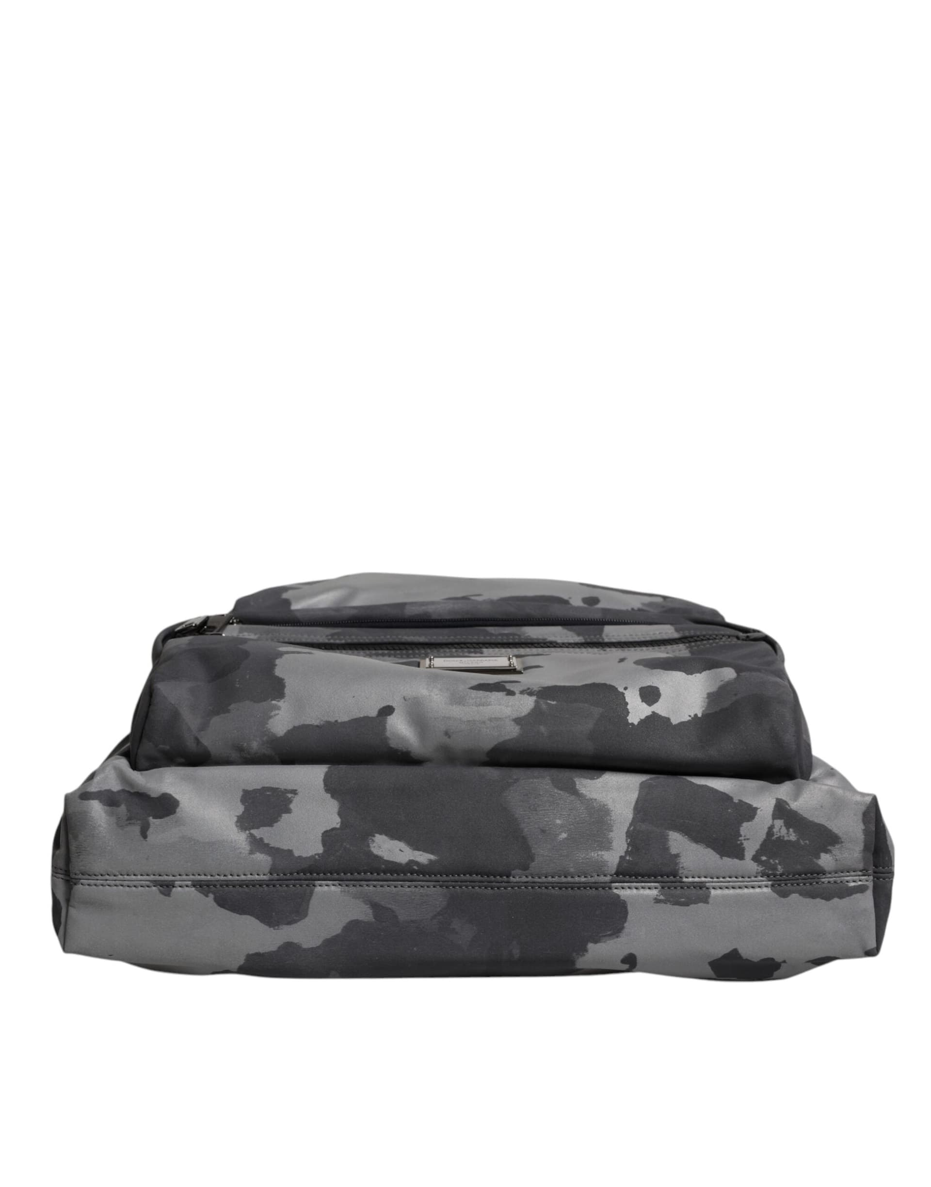 Black Camouflage Shoulder Strap Logo Plaque Bag - 6