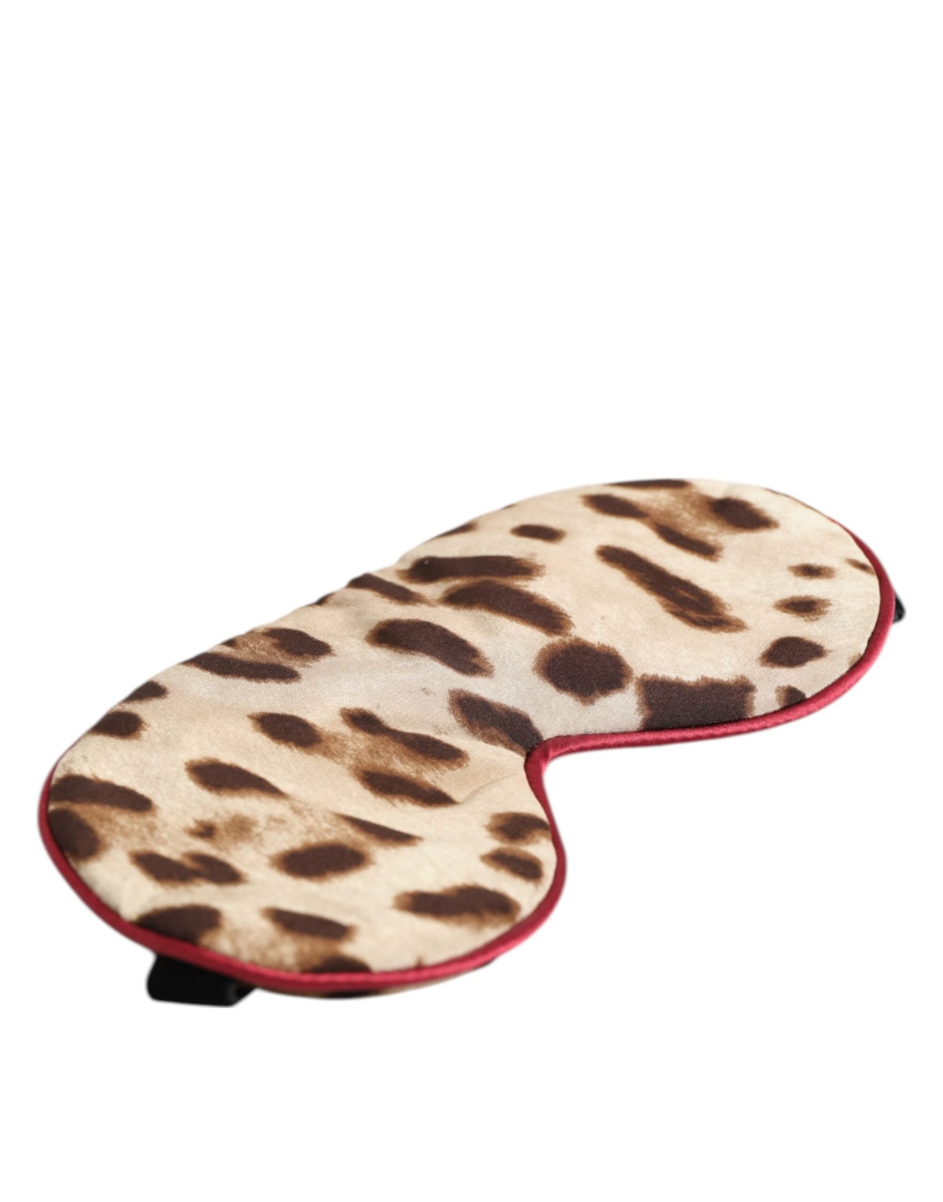 Brown Leopard Print Silk Women Accessory Sleep Eye Mask - 3
