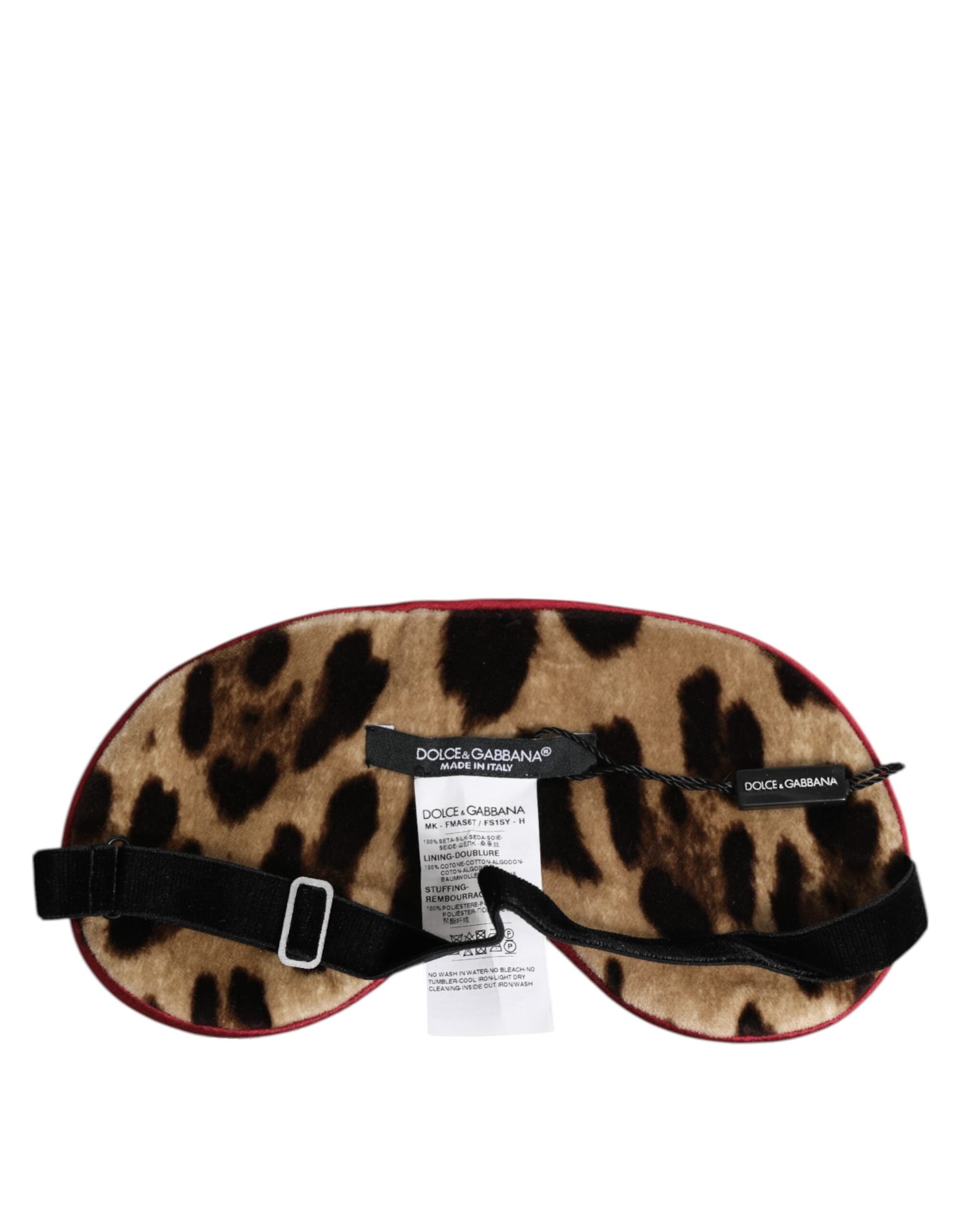 Brown Leopard Print Silk Women Accessory Sleep Eye Mask - 5
