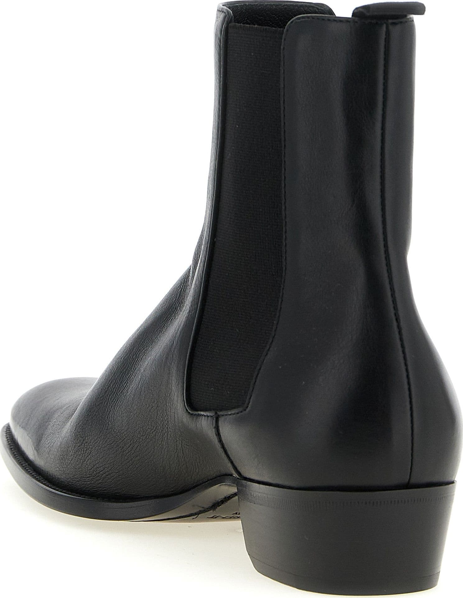 Black Calfskin Chelsea Boots - 3