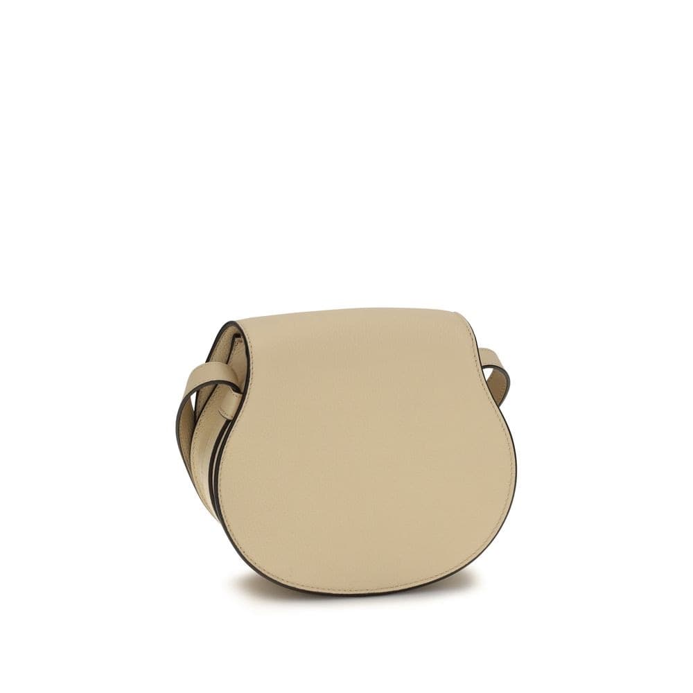 Beige Calf Leather Bos Taurus Shoulder Bag - 3