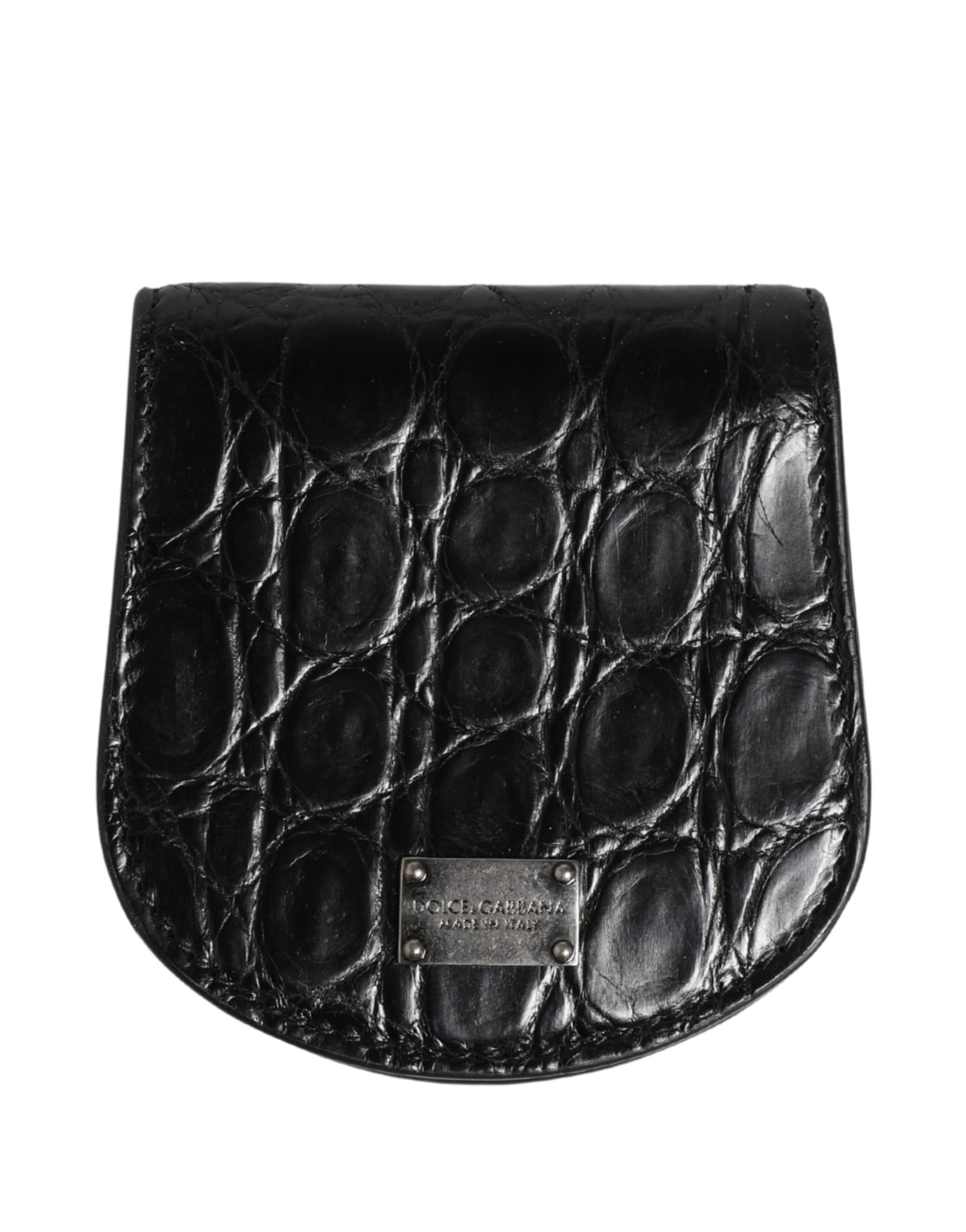Black Exotic Skin Condom Case Holder Pocket Wallet - 2