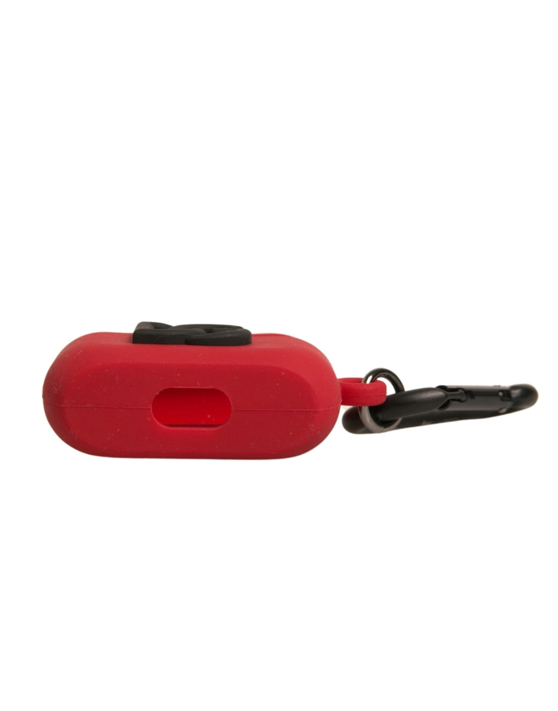 Red Silicone Rubber Logo Embossed Airpods Case - 6