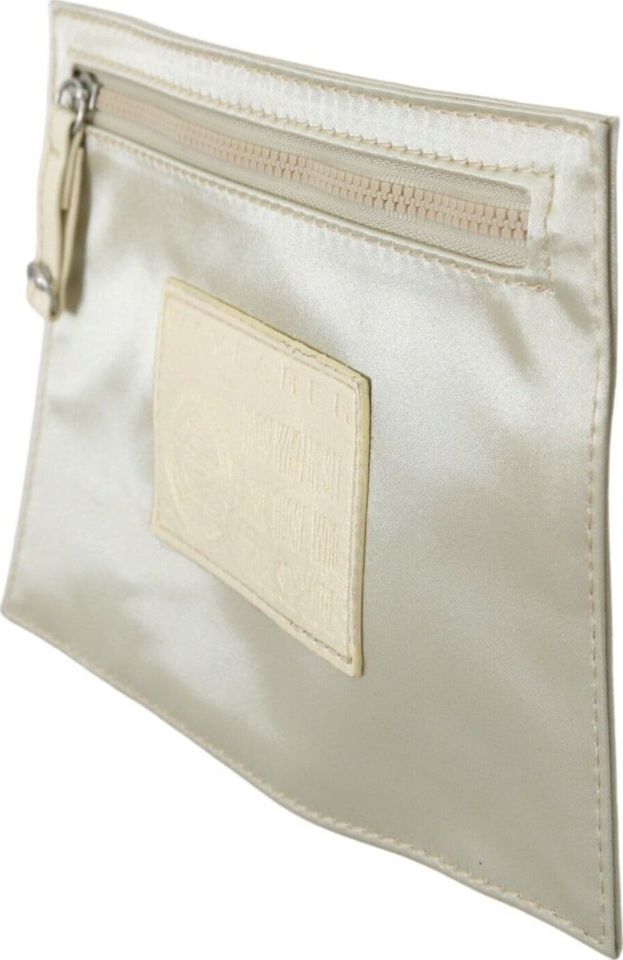 White Zippered Coin Holder Wallet - 2