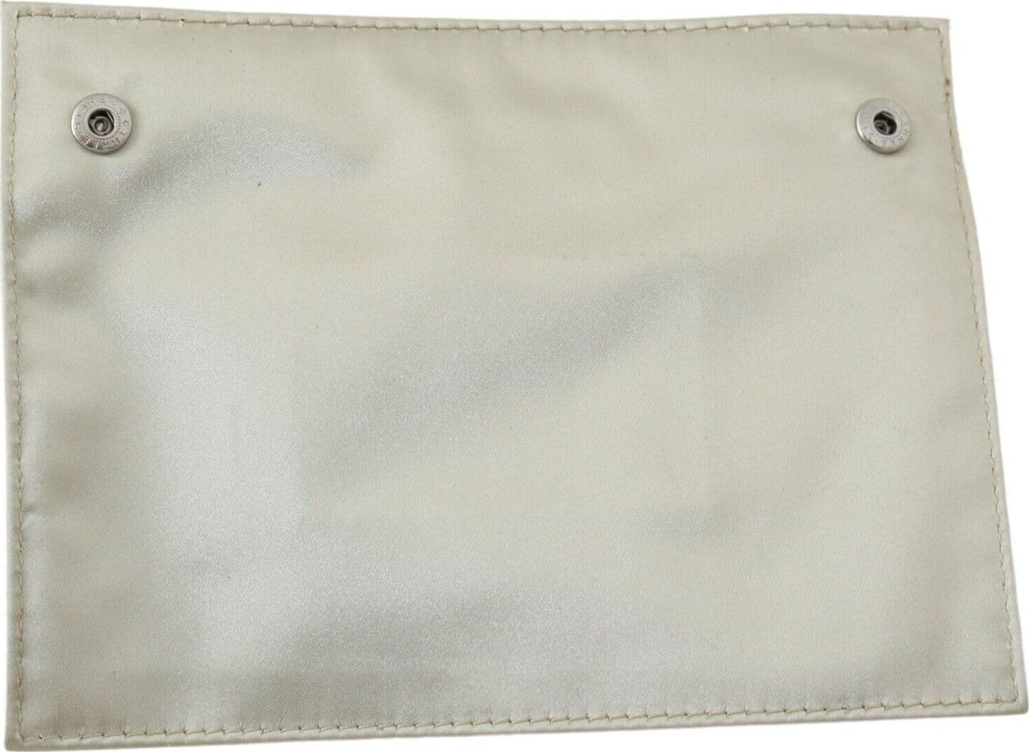 White Zippered Coin Holder Wallet - 3