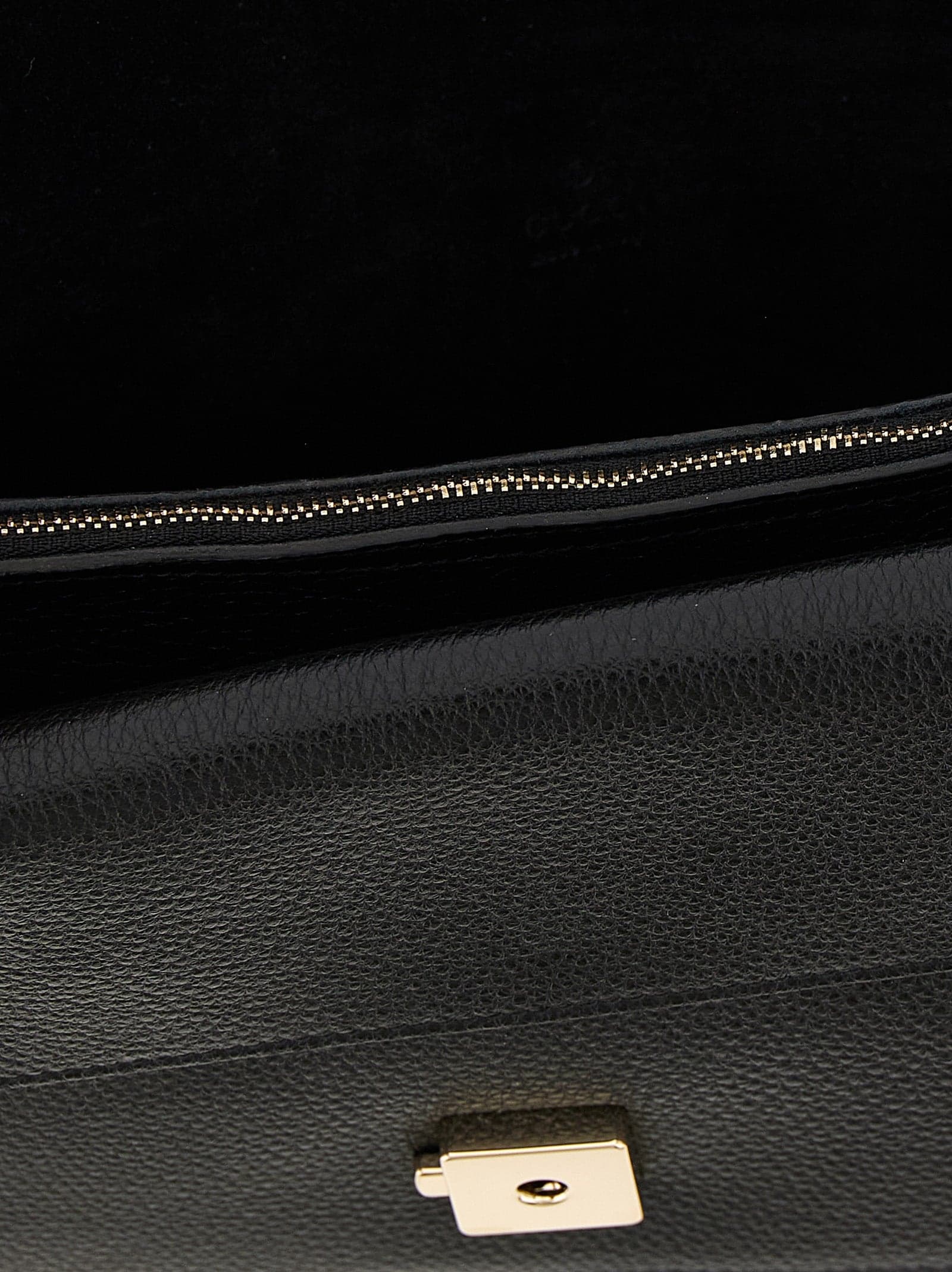 Black Calfskin Shoulder Bag - 4