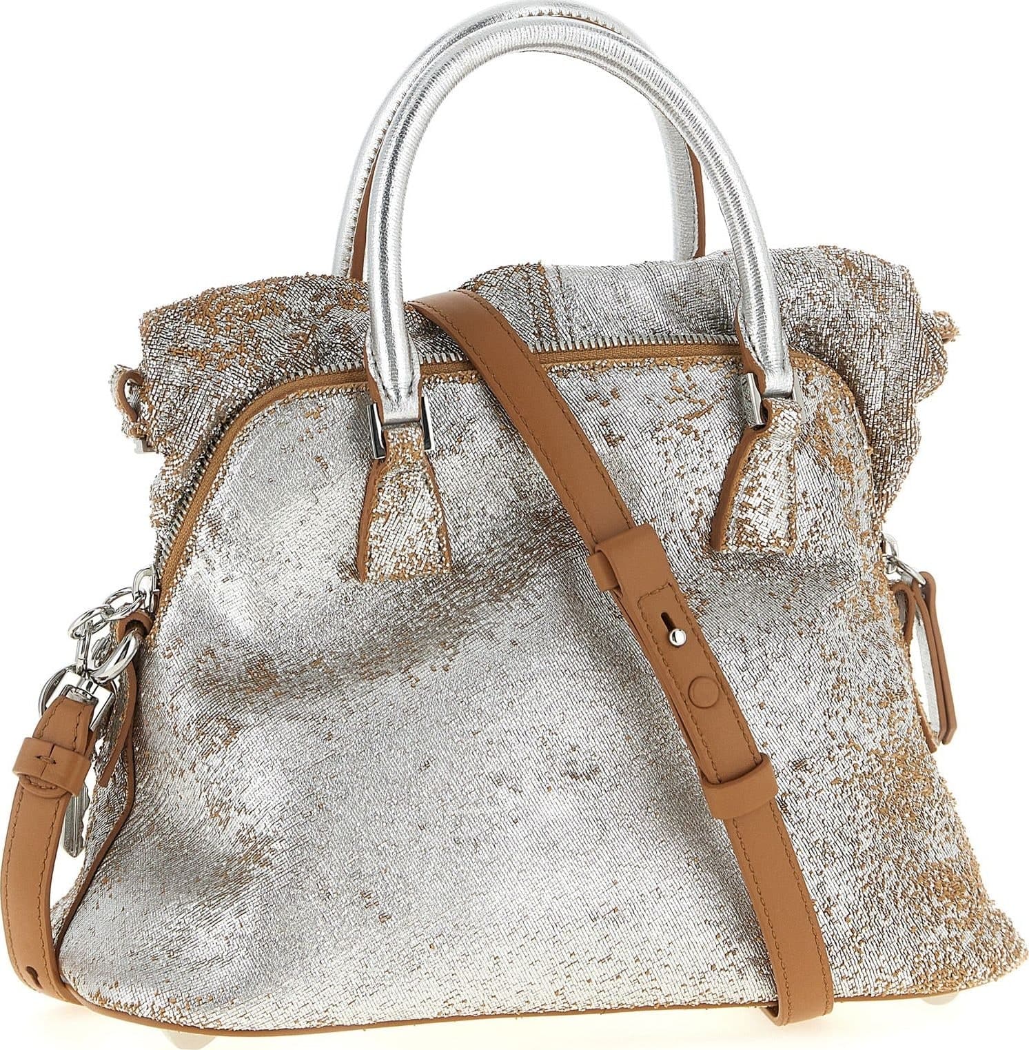 Silver Lambskin Handbag - 2