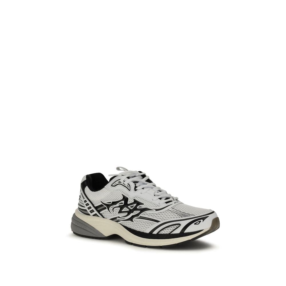 White Calf Leather Bos Taurus Athletic Sneakers - 2