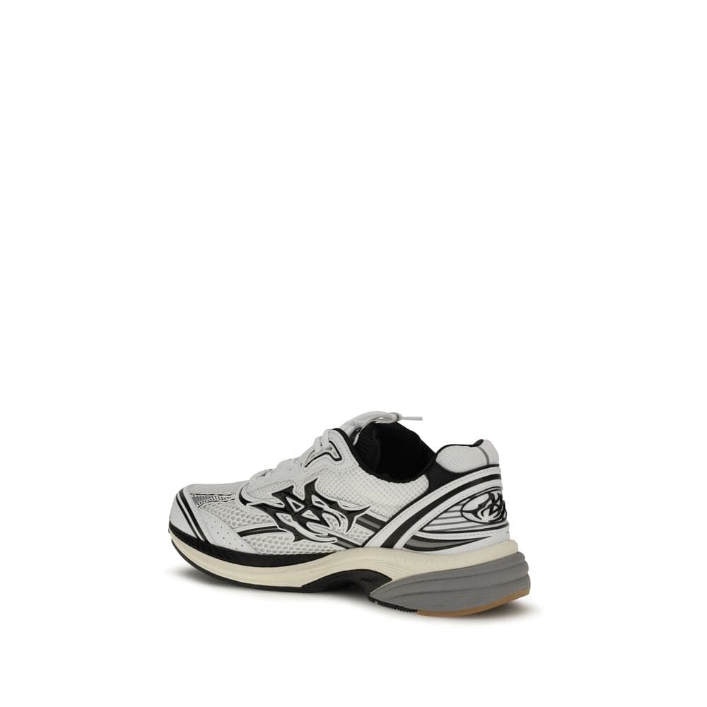 White Calf Leather Bos Taurus Athletic Sneakers - 3