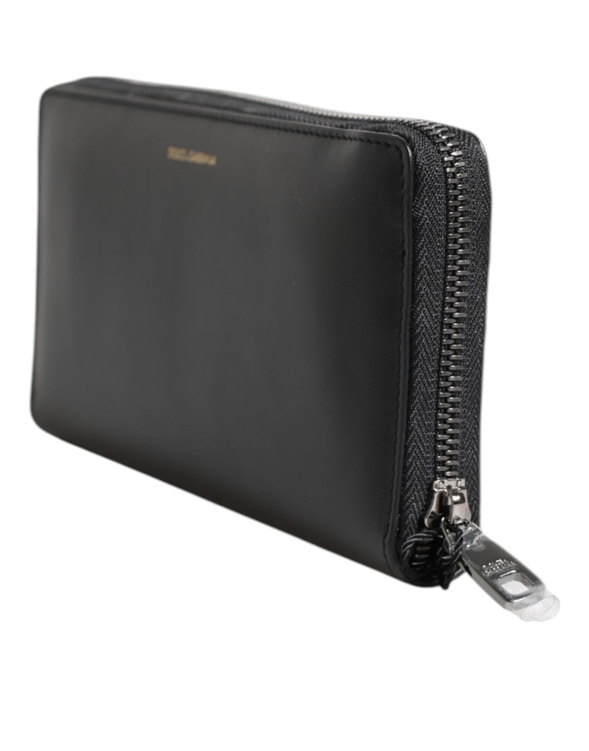 Black Blue Exotic Leather Embossed Continental Wallet - 4