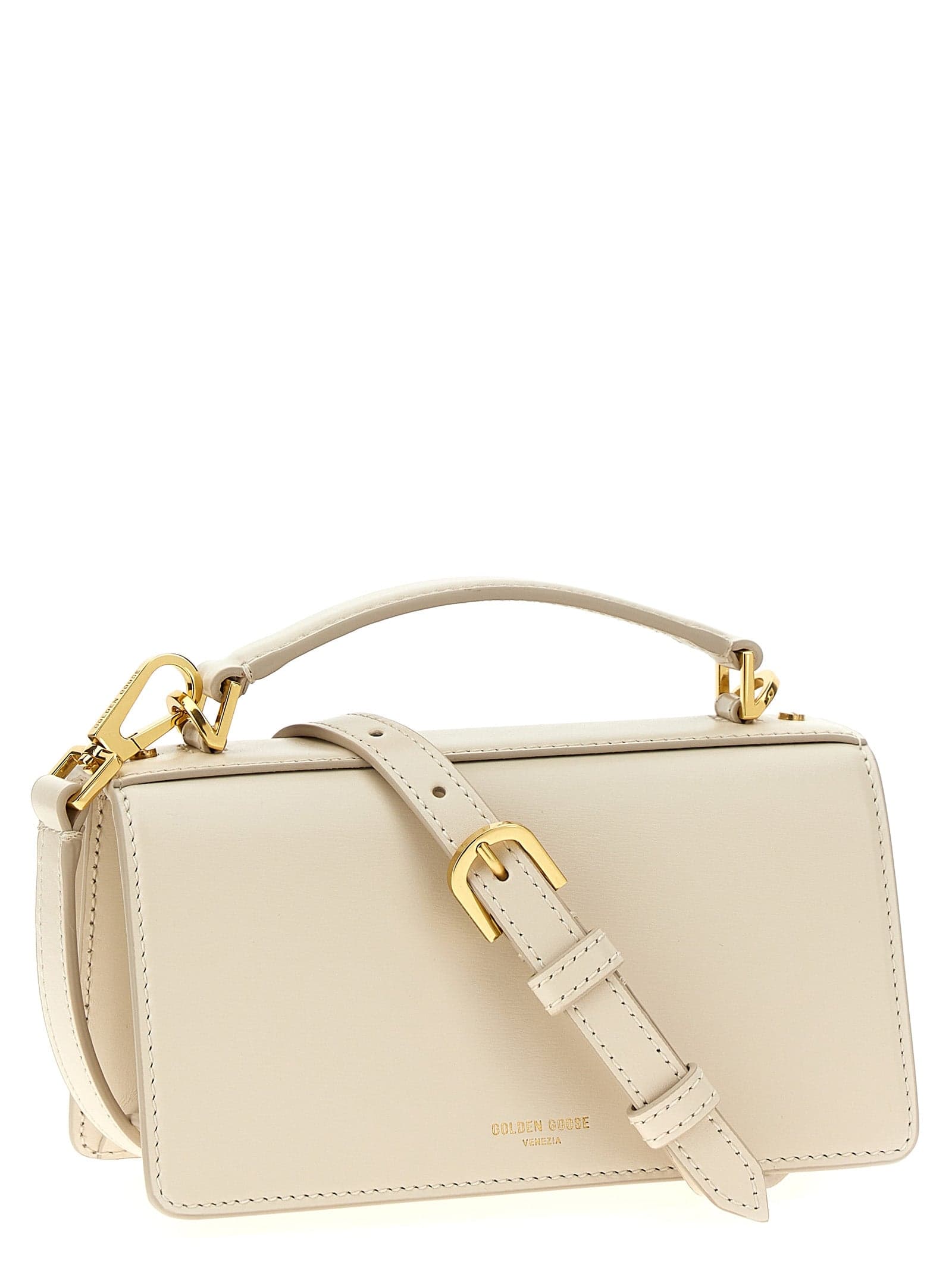 White Cowhide Handbag - 2