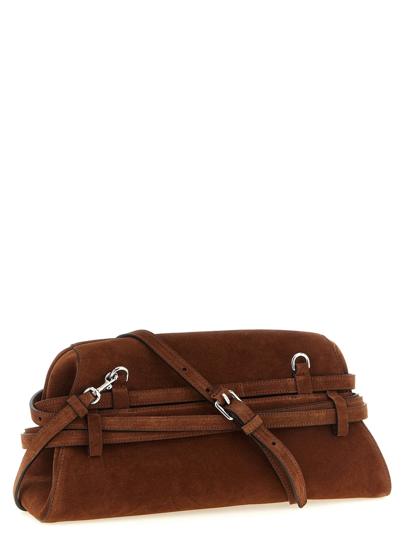 Brown Calfskin Clutch Bag - 2