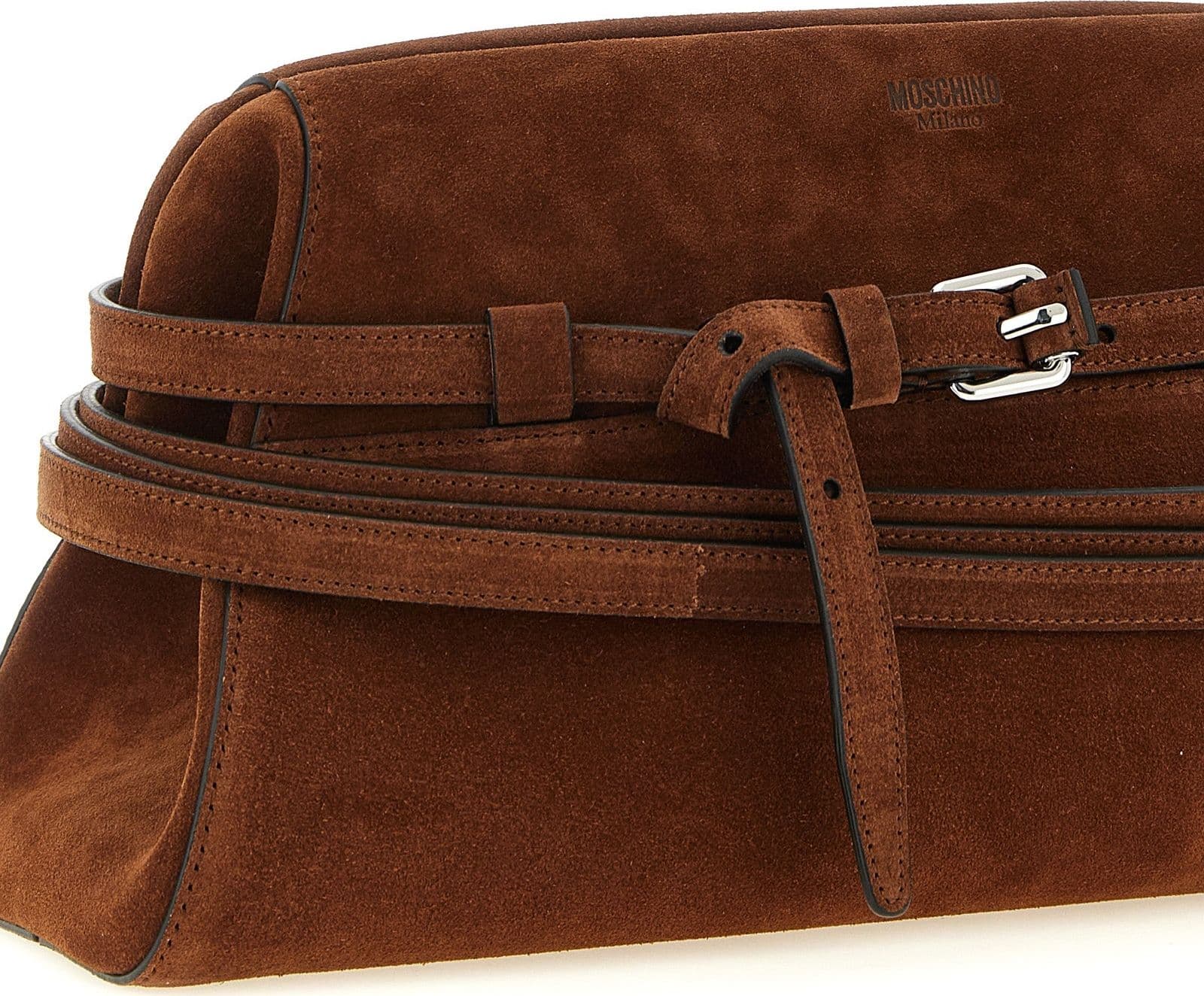 Brown Calfskin Clutch Bag - 3