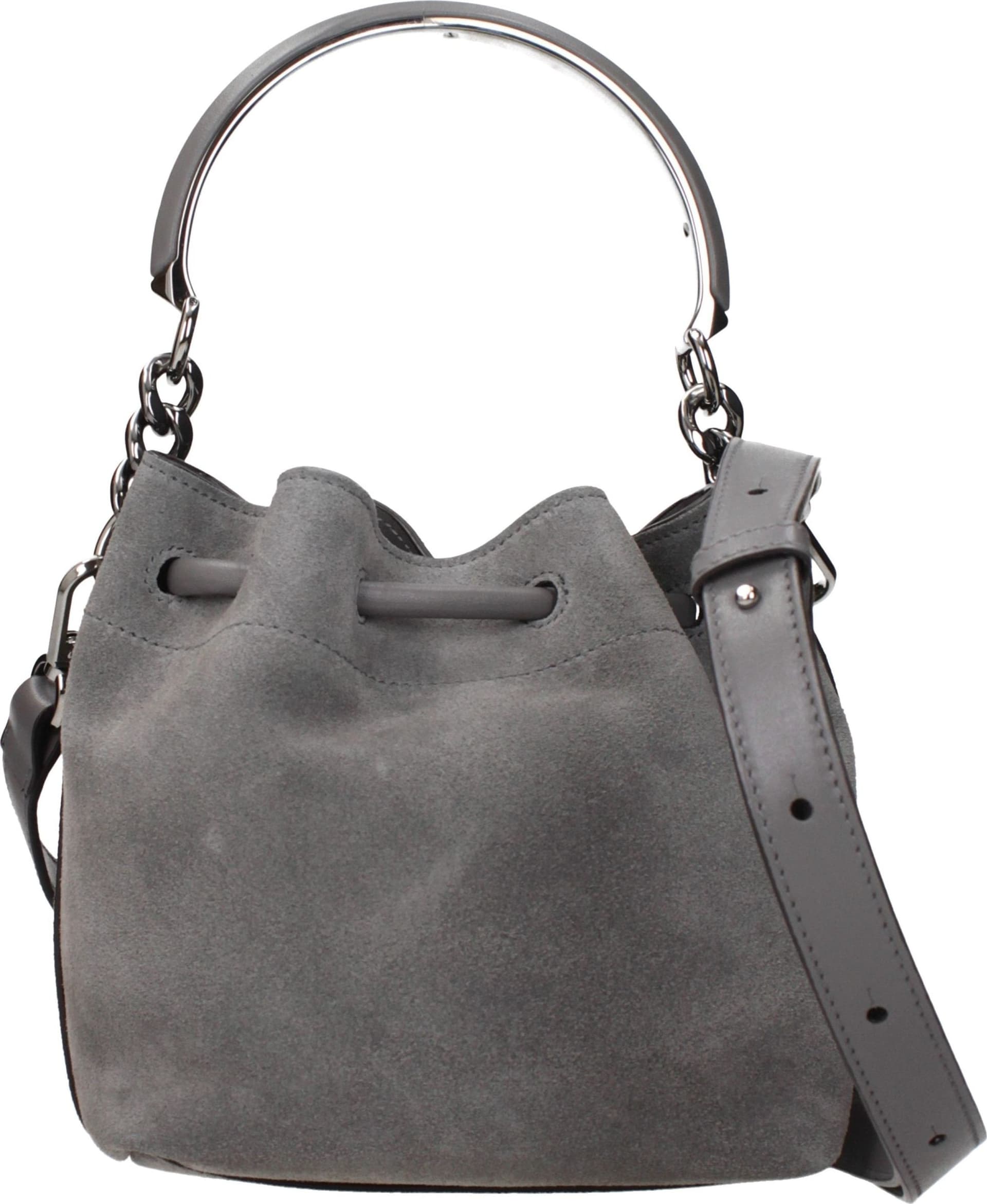Gray Leather Handbag - 3