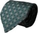 Green Silk Branded Logo Adjustable Men Tie - 2