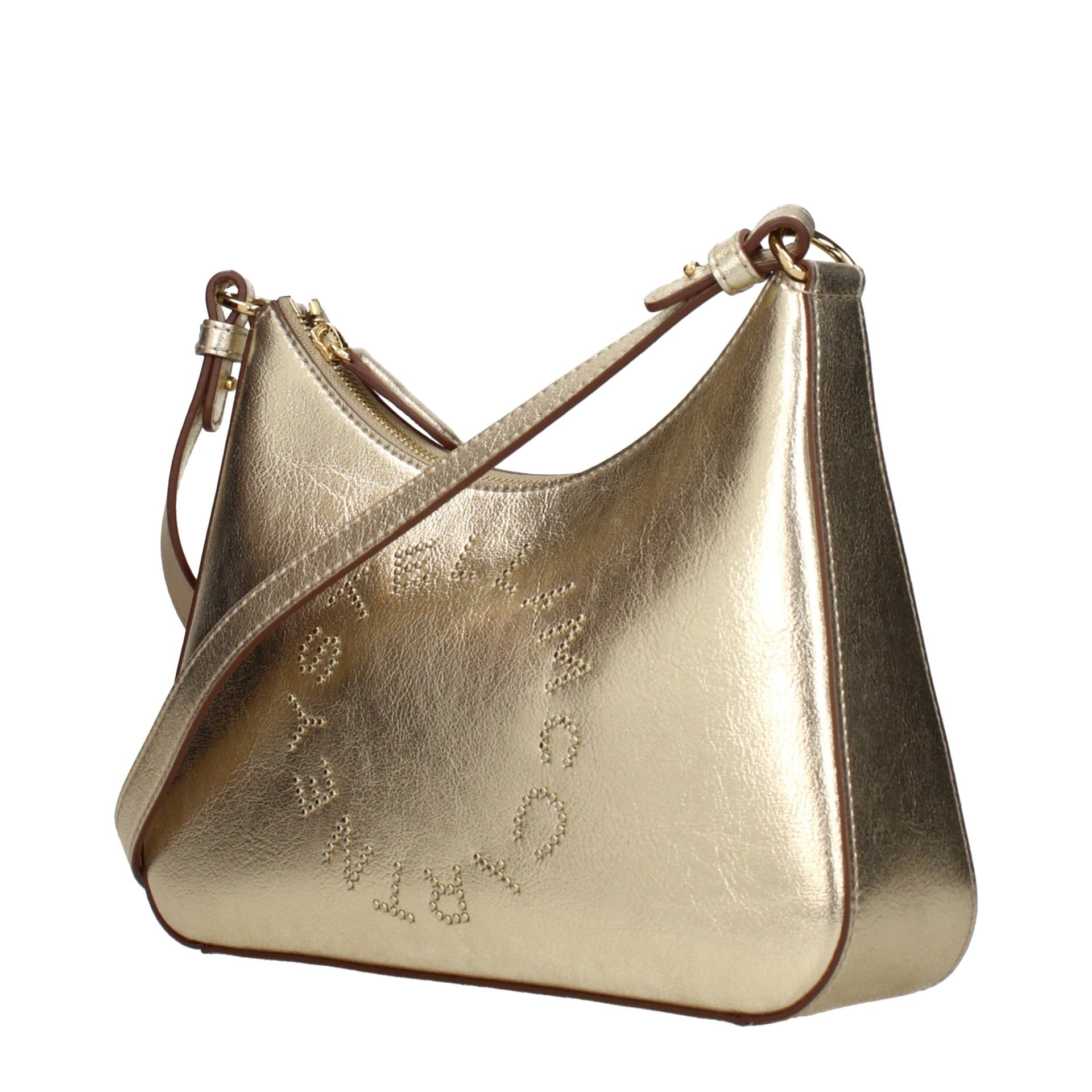 Gold Leather Shoulder Bag - 2