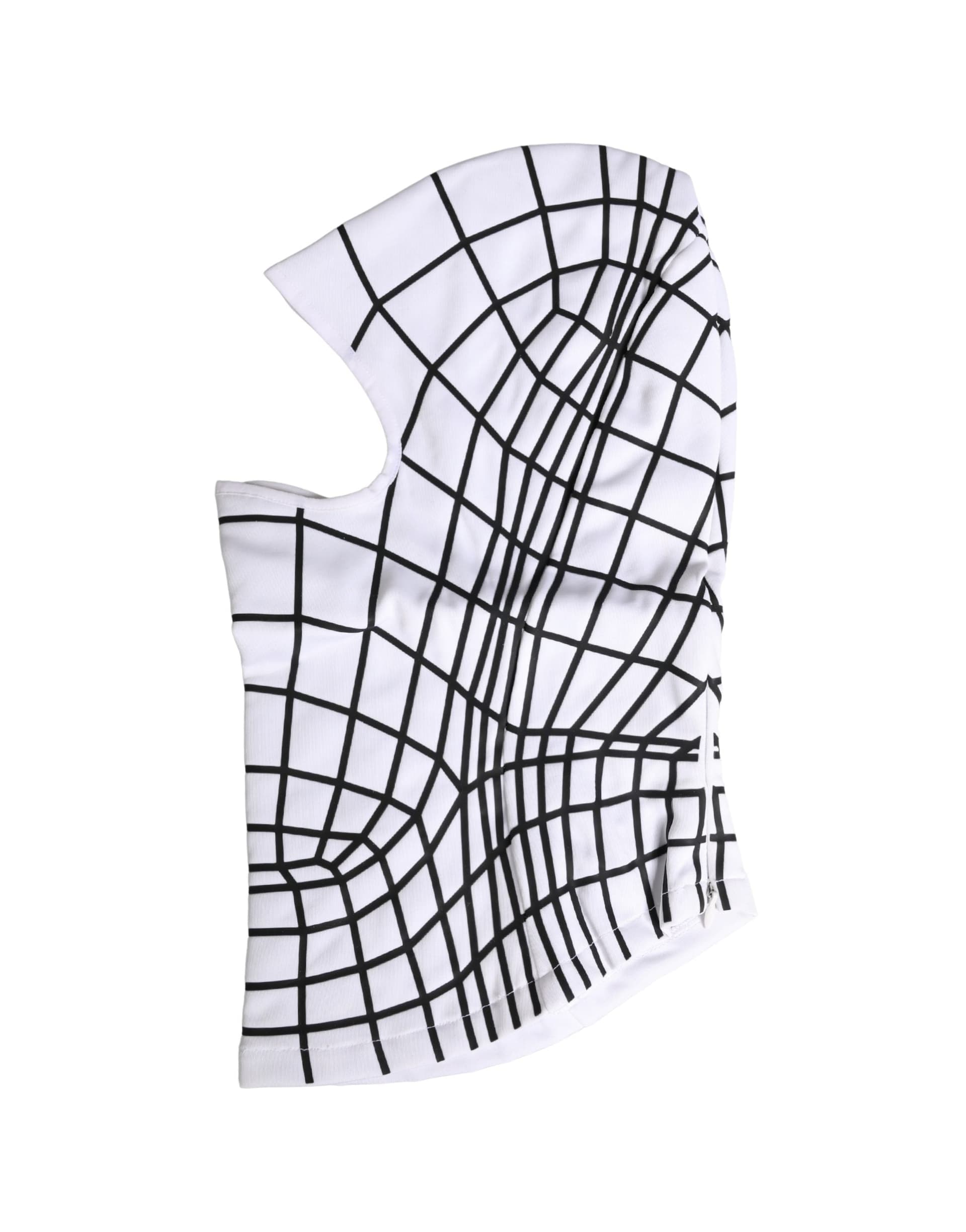 Men White Stripes Nylon Ski Mask Balaclava Hat - 3