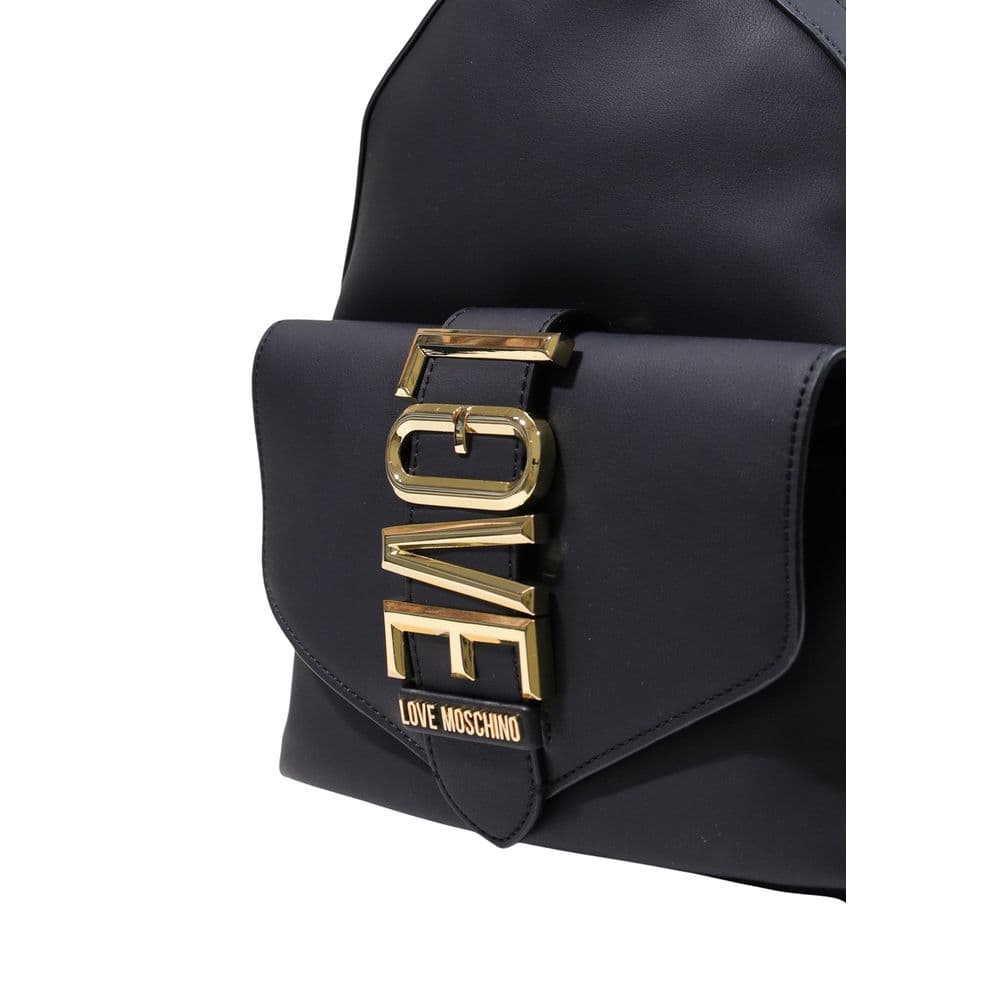 Black Polyethylene Backpack - 4