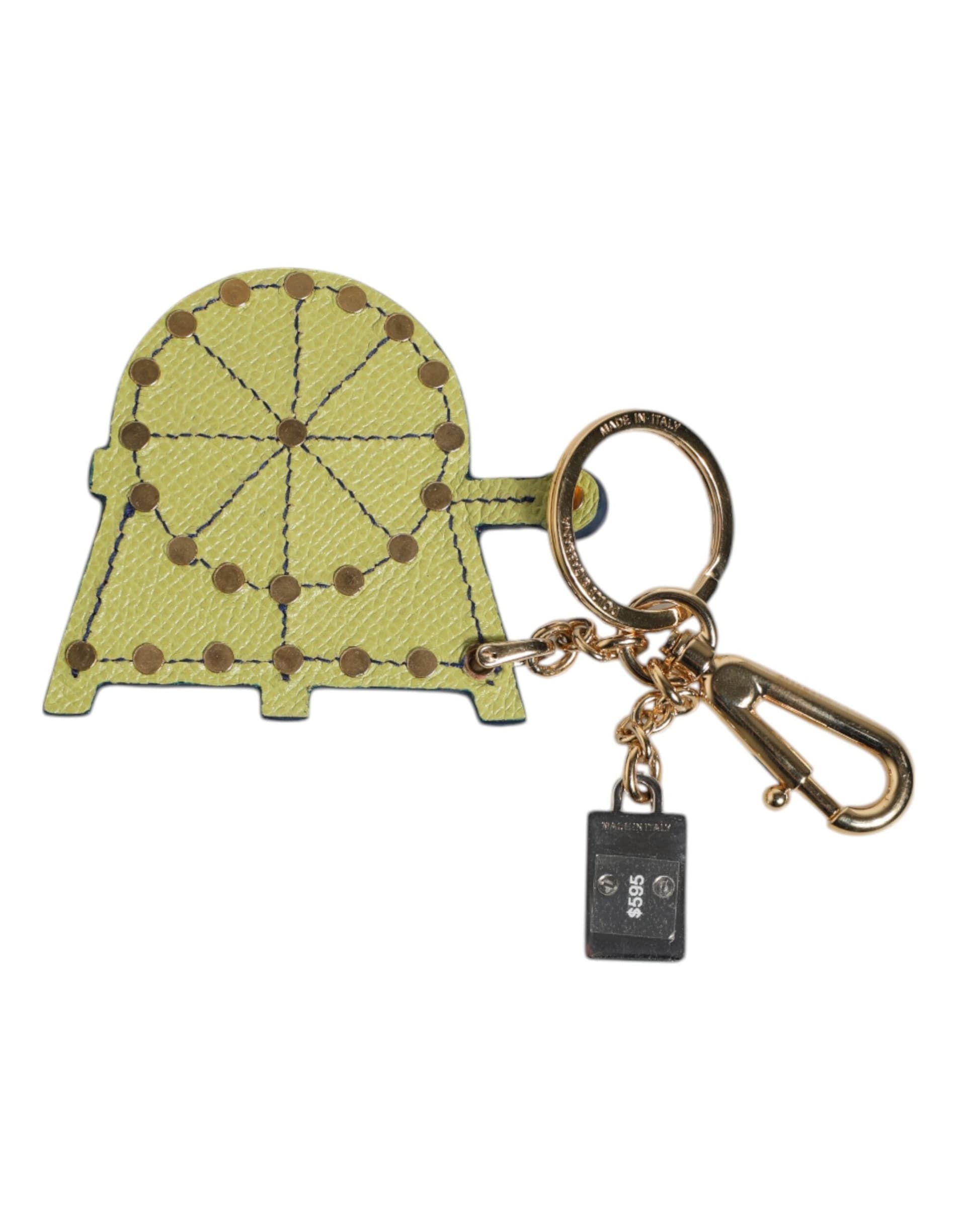 Multicolor Gold Tone Carretto Keychain Keyring - 3