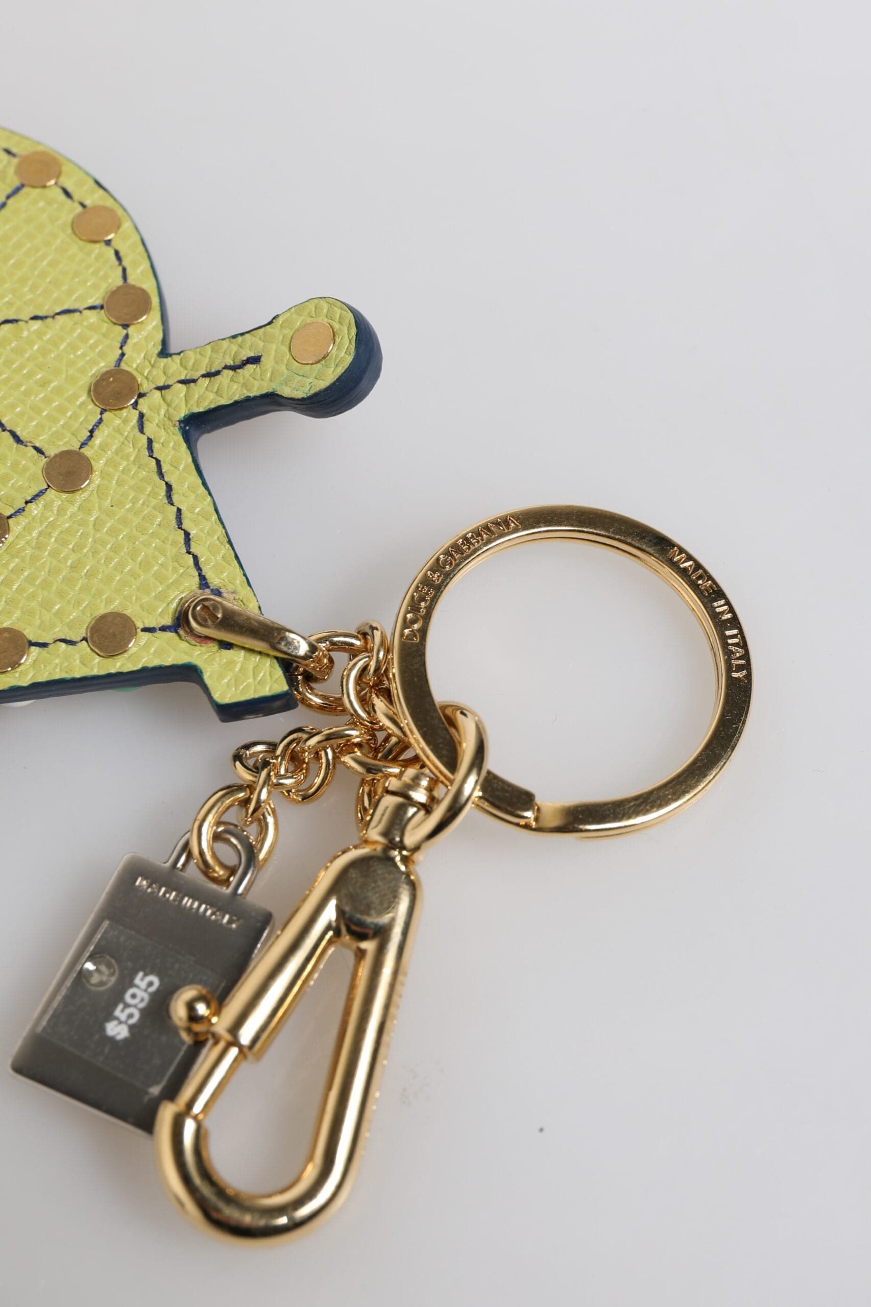 Multicolor Gold Tone Carretto Keychain Keyring - 4