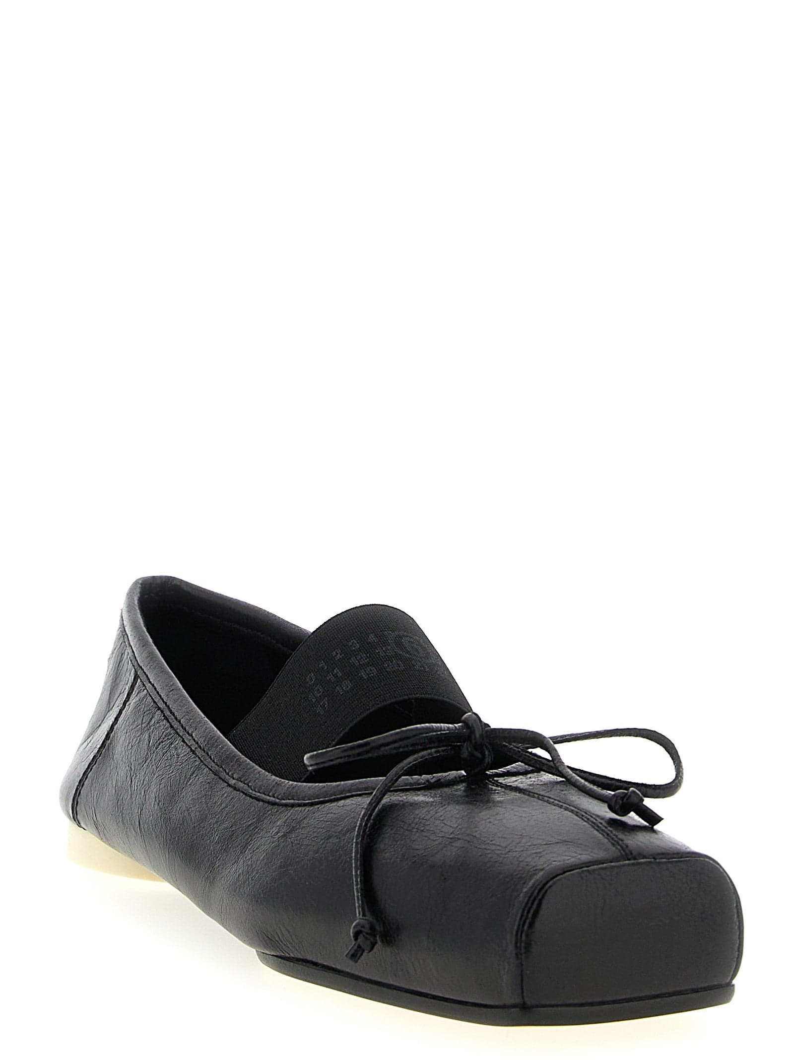 Black Calfskin Ballet Flats - 2