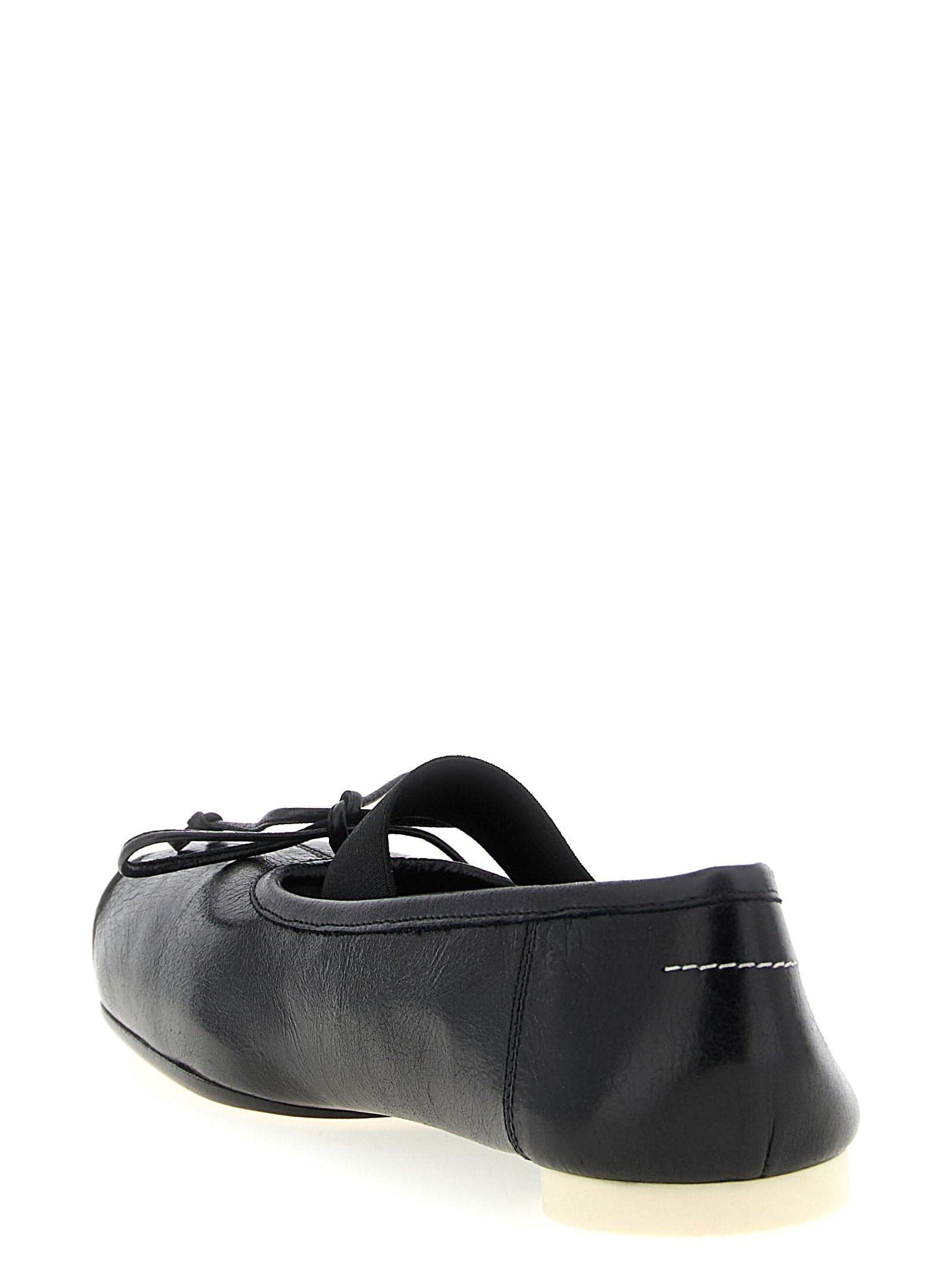 Black Calfskin Ballet Flats - 3