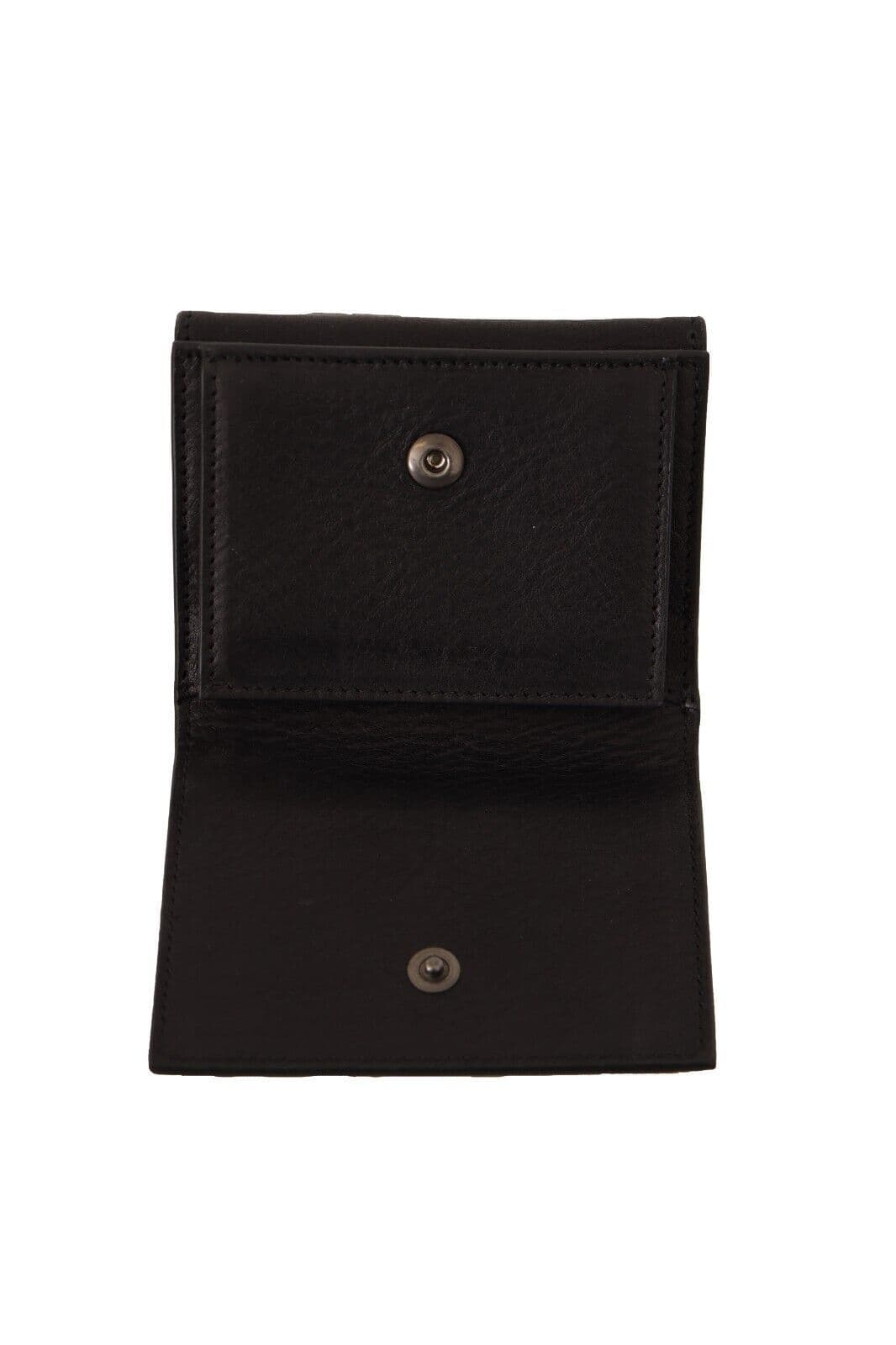 Black Leather Trifold Purse Belt Multi Kit Wallet - 4