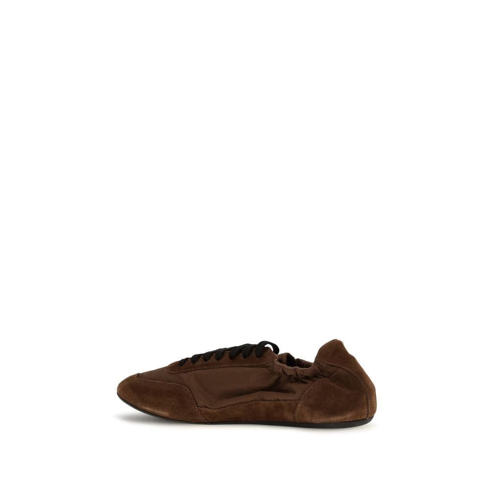 Brown Rubber Athletic Sneakers - 3