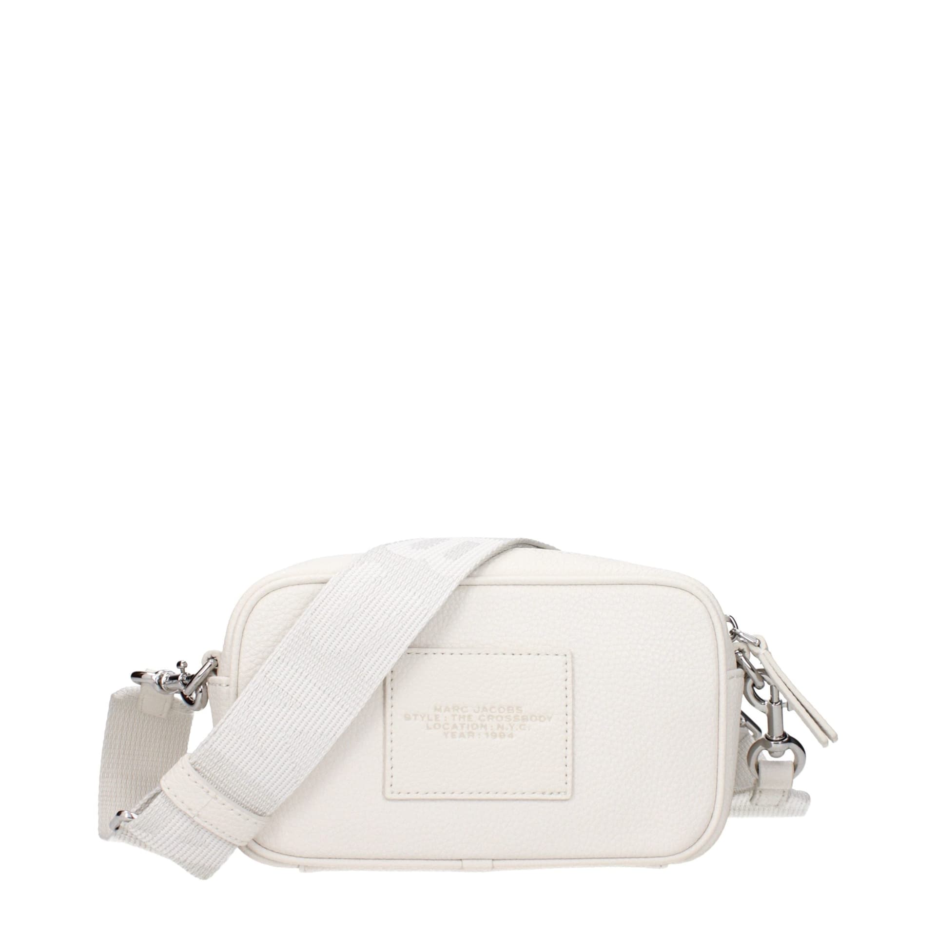White Leather Crossbody Bag - 3