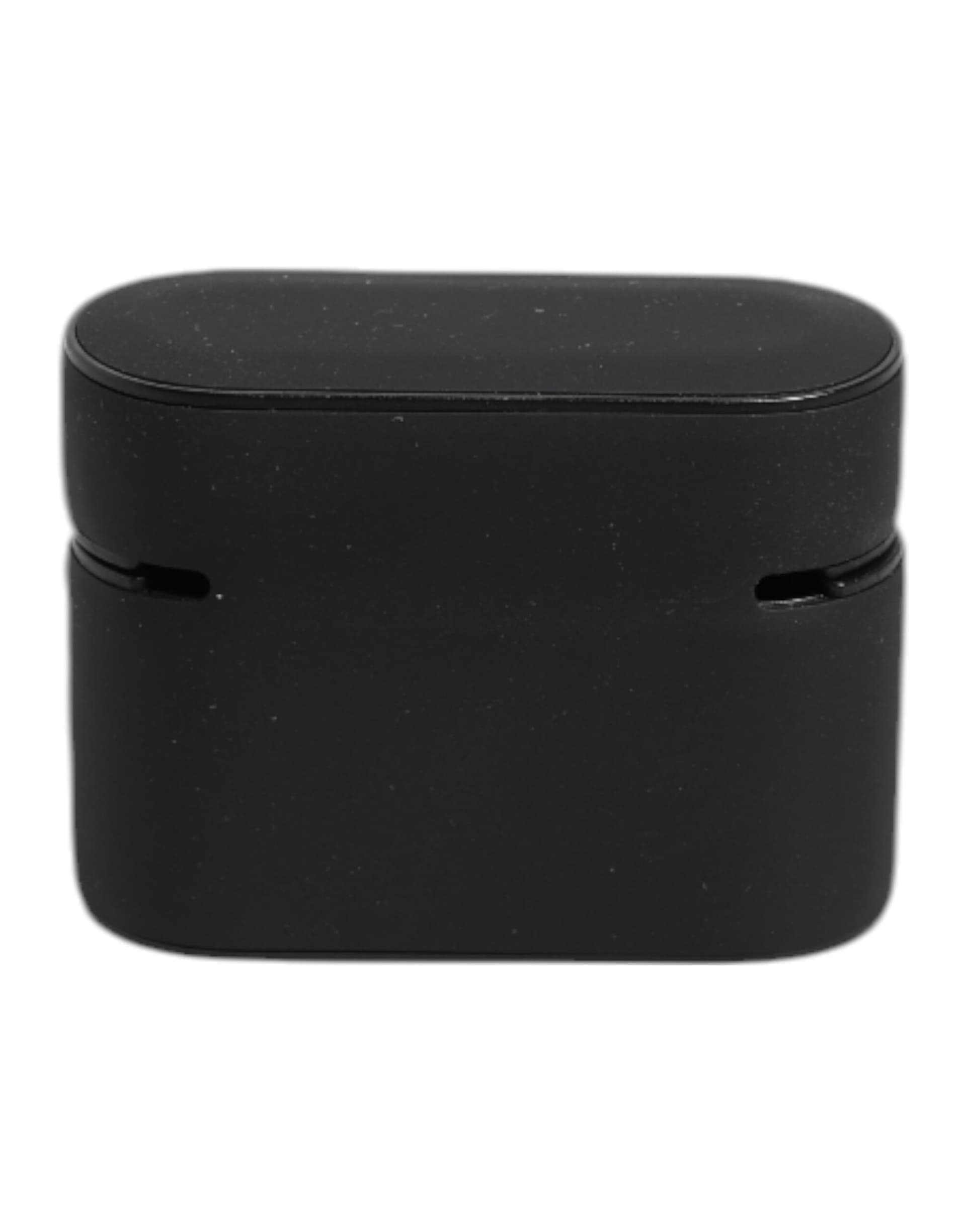 Black Yellow Silicone Embossed Logo Airpods Case - 4