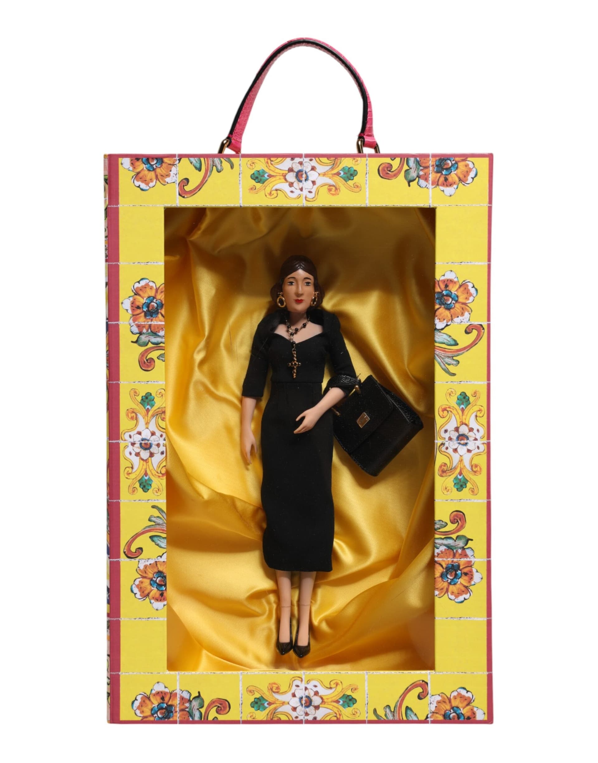 Black Dress Ceramic Porcelain Fashion Leather Sicily Dolls - 2