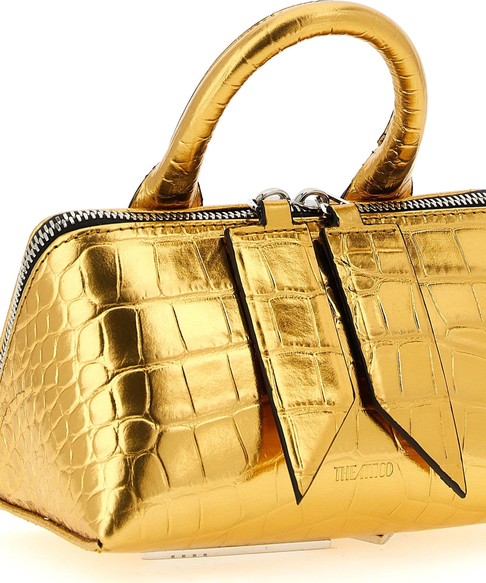 Gold Bovine Leather Handbag - 3