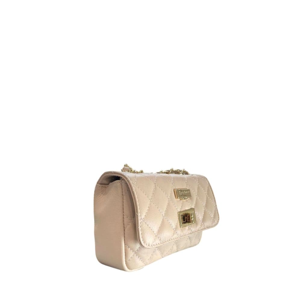 Beige Leather Women Bag - 2