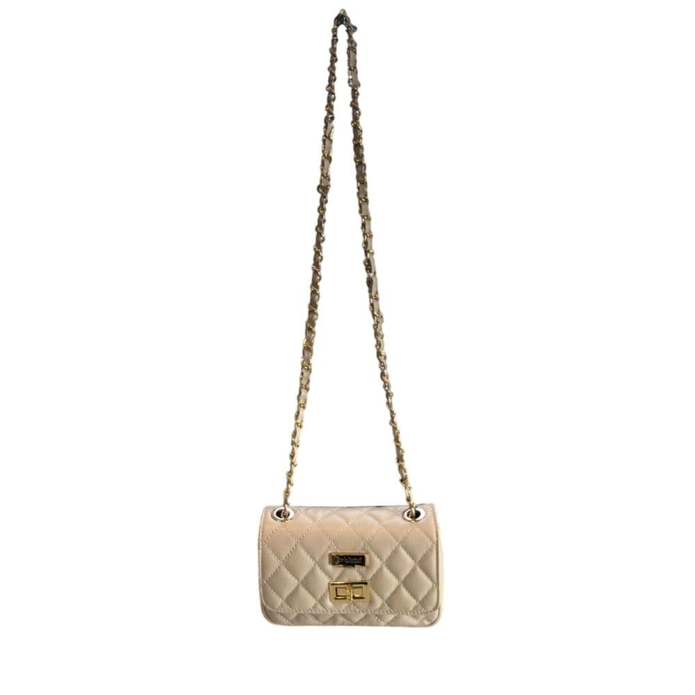 Beige Leather Women Bag - 5