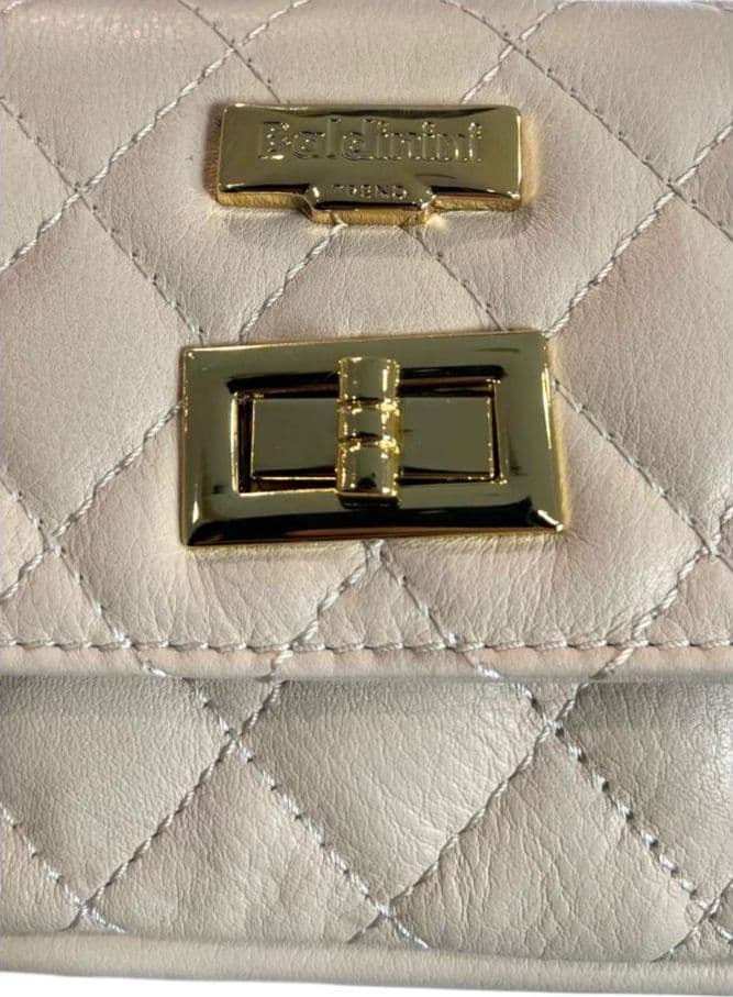Beige Leather Women Bag - 6