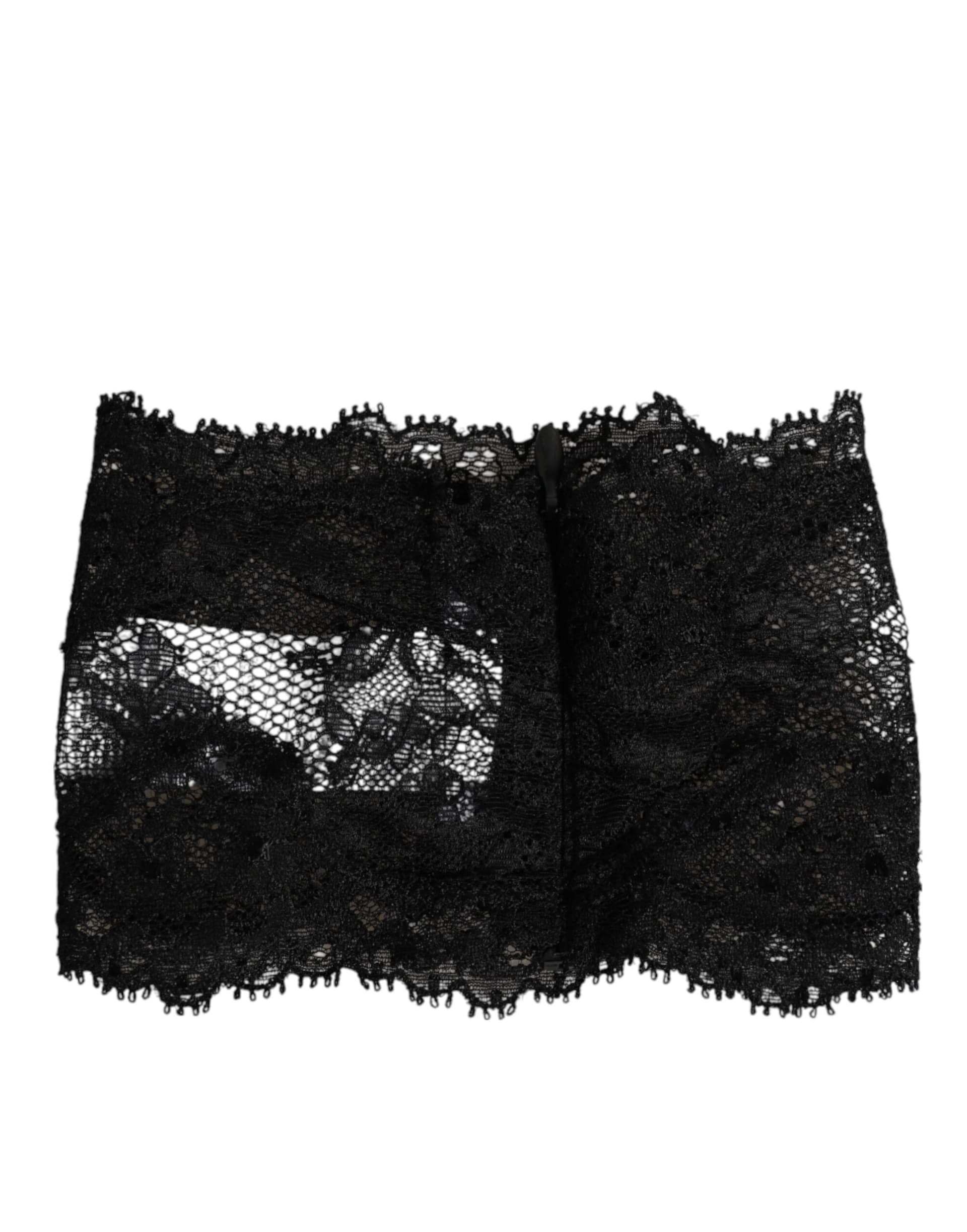 Black Lace Neck Scarf - 3