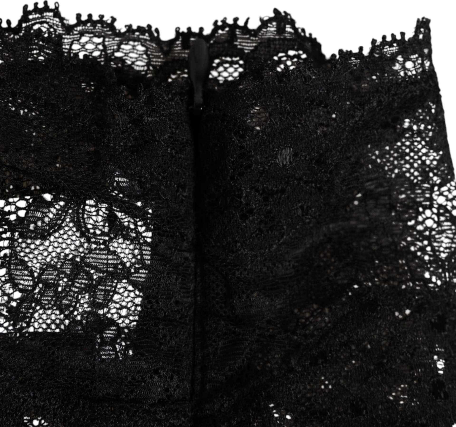 Black Lace Neck Scarf - 4