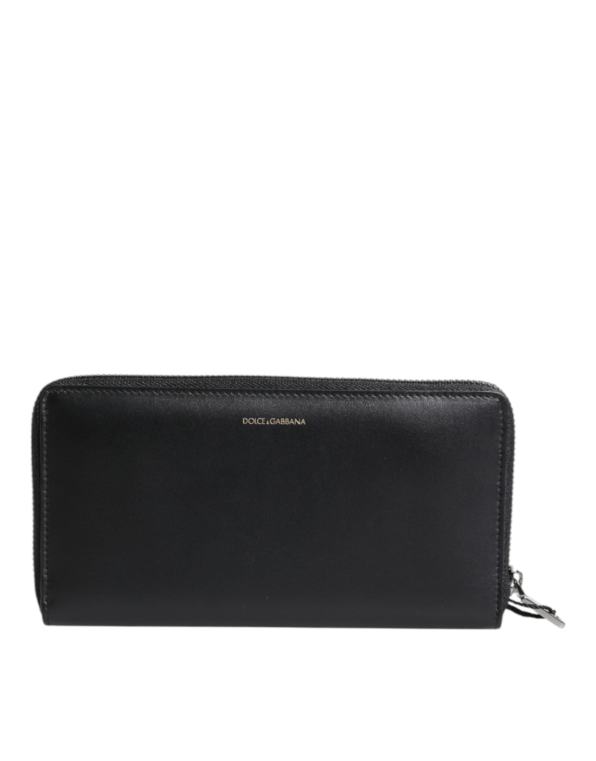 Black Blue Exotic Leather Embossed Continental Wallet - 2