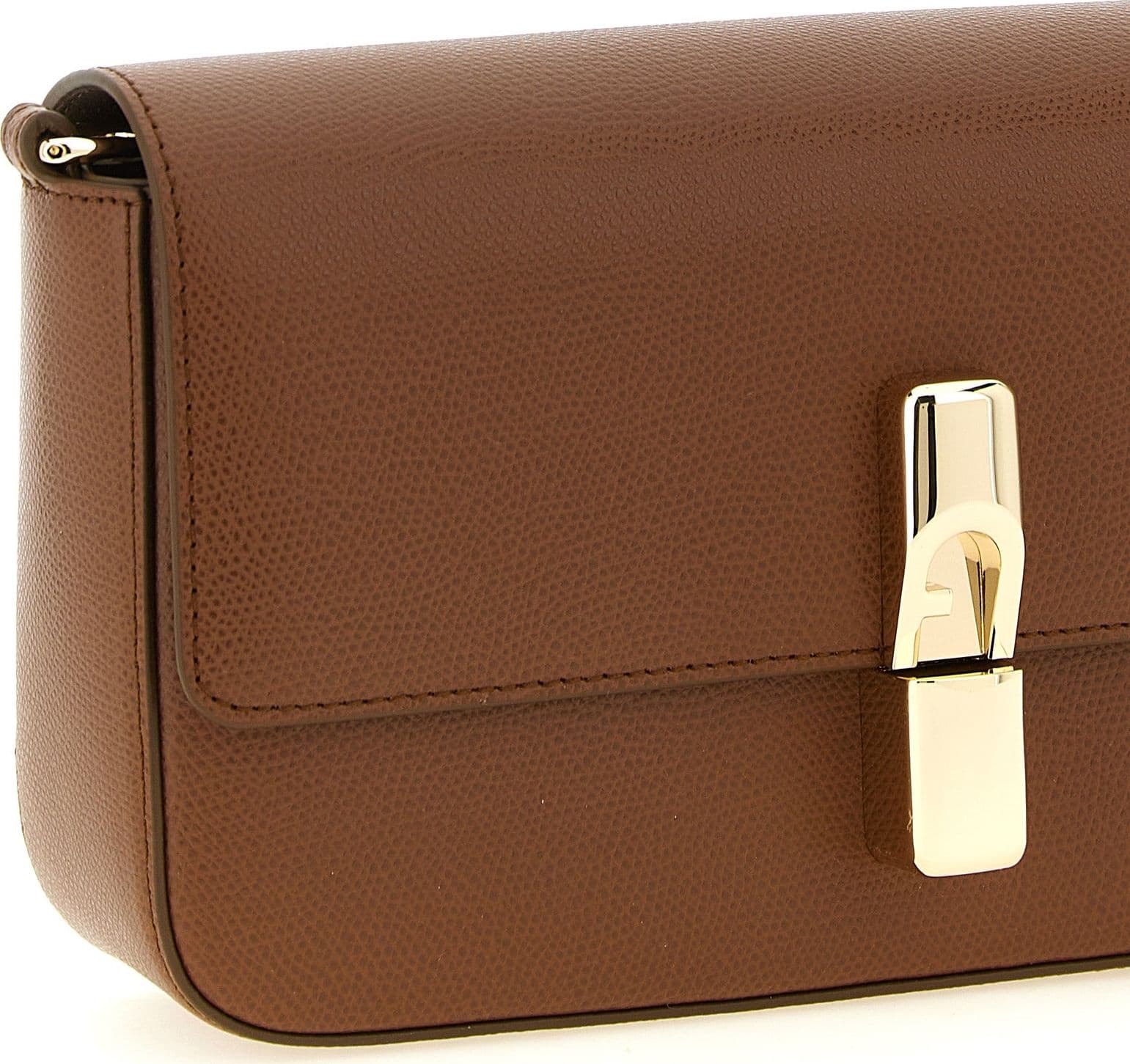 Brown Calfskin Crossbody Bag - 3