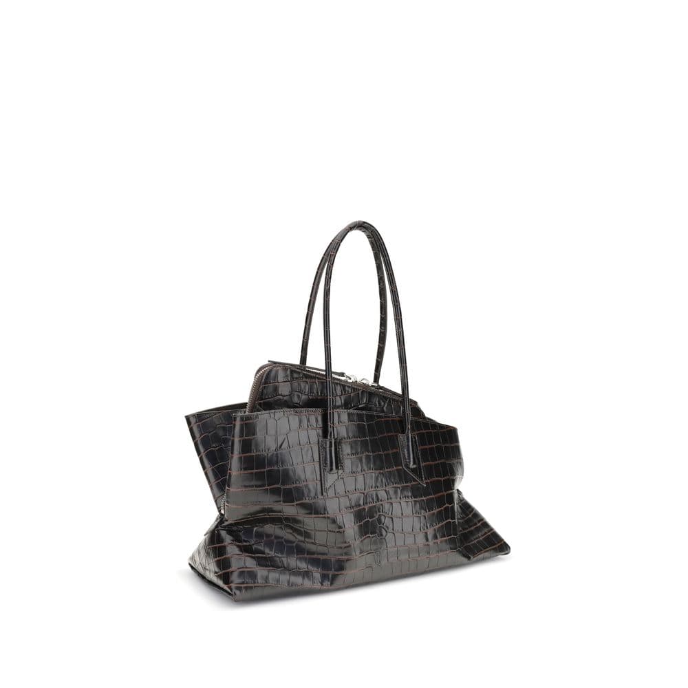 Black Calf Leather Bos Taurus Shoulder Bag - 2