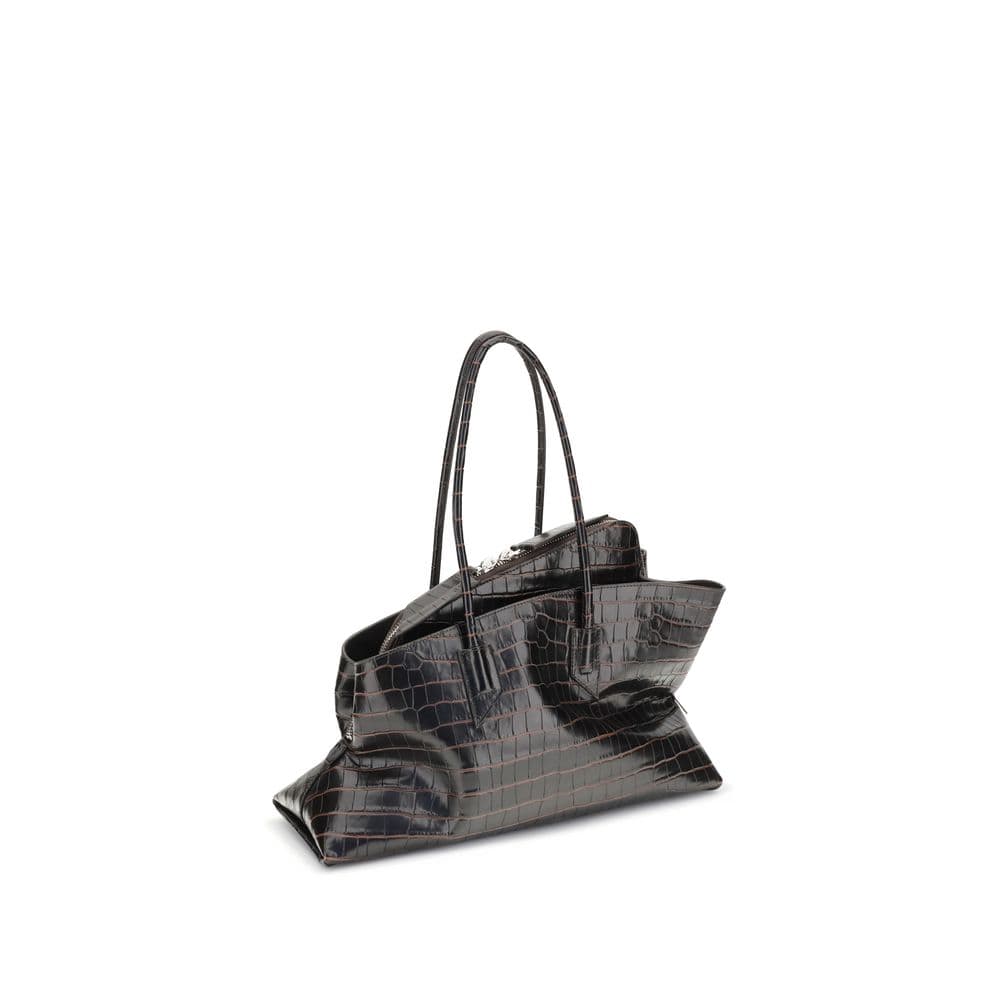 Black Calf Leather Bos Taurus Shoulder Bag - 3