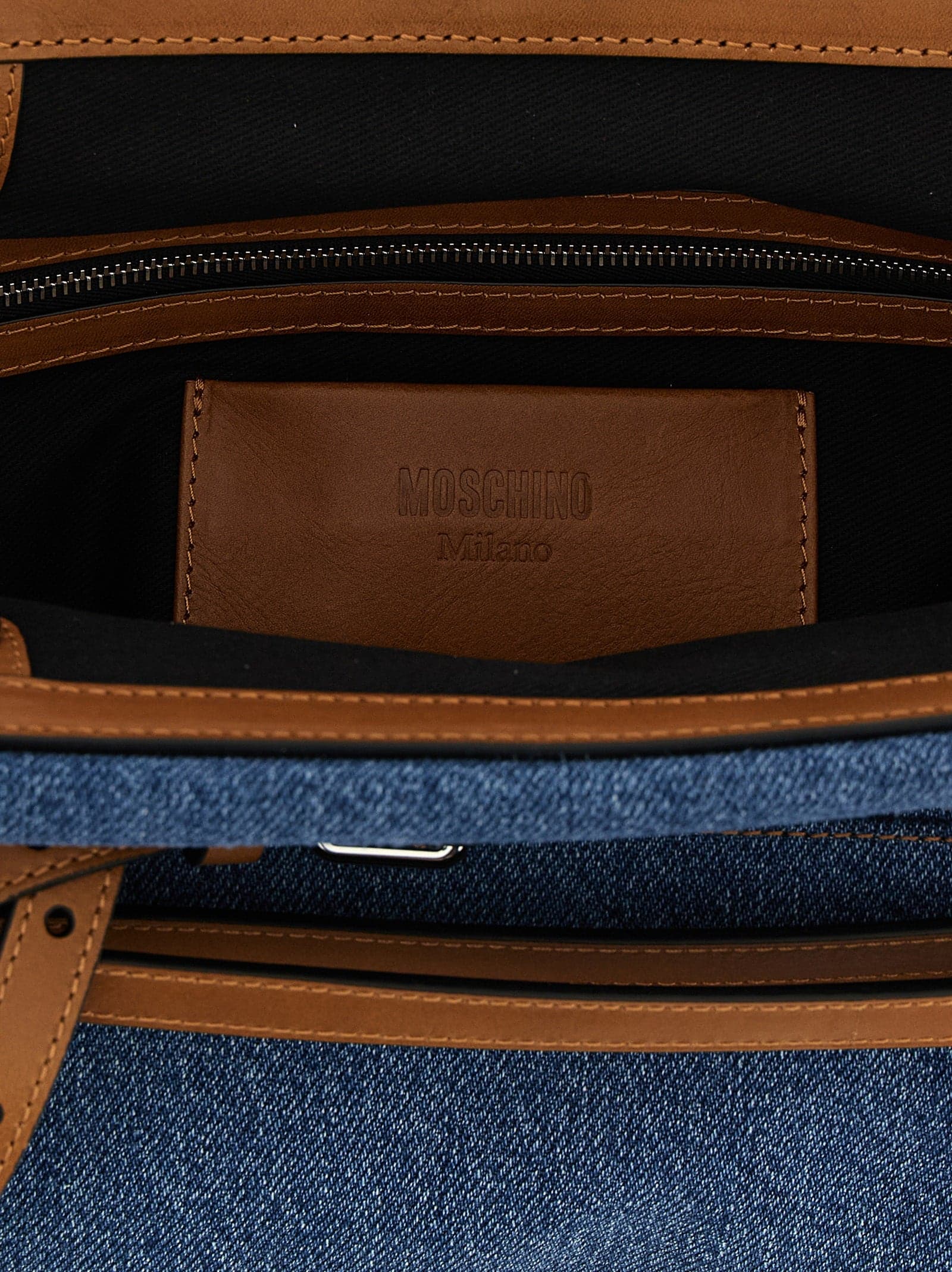 Blue Cotton Clutch Bag - 4