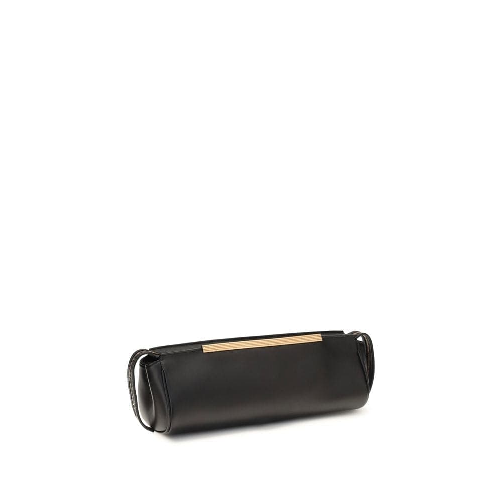 Black Calf Leather Bos Taurus Clutch Bag - 3