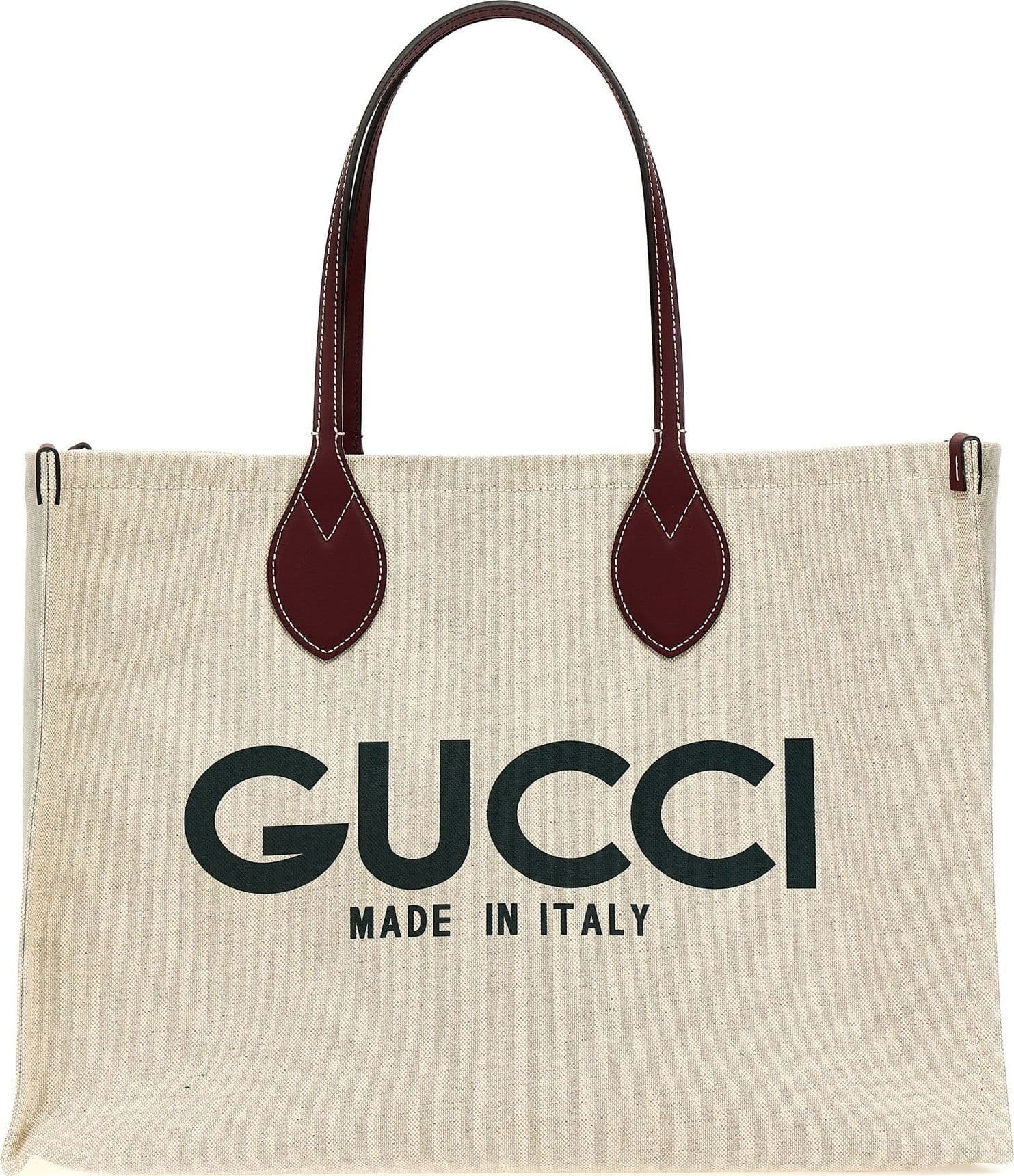 Beige Polyethylene Tote Bag