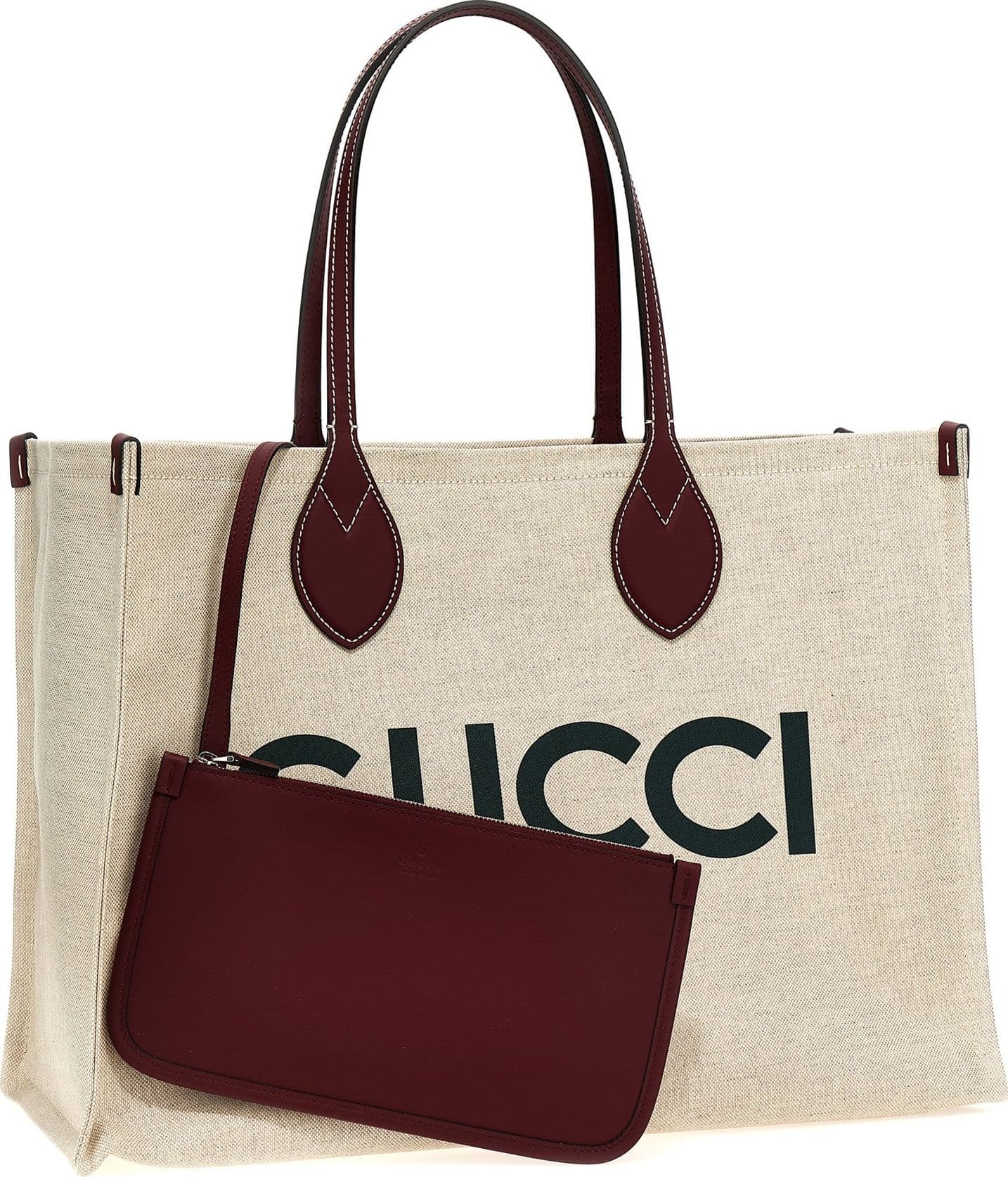 Beige Polyethylene Tote Bag - 3
