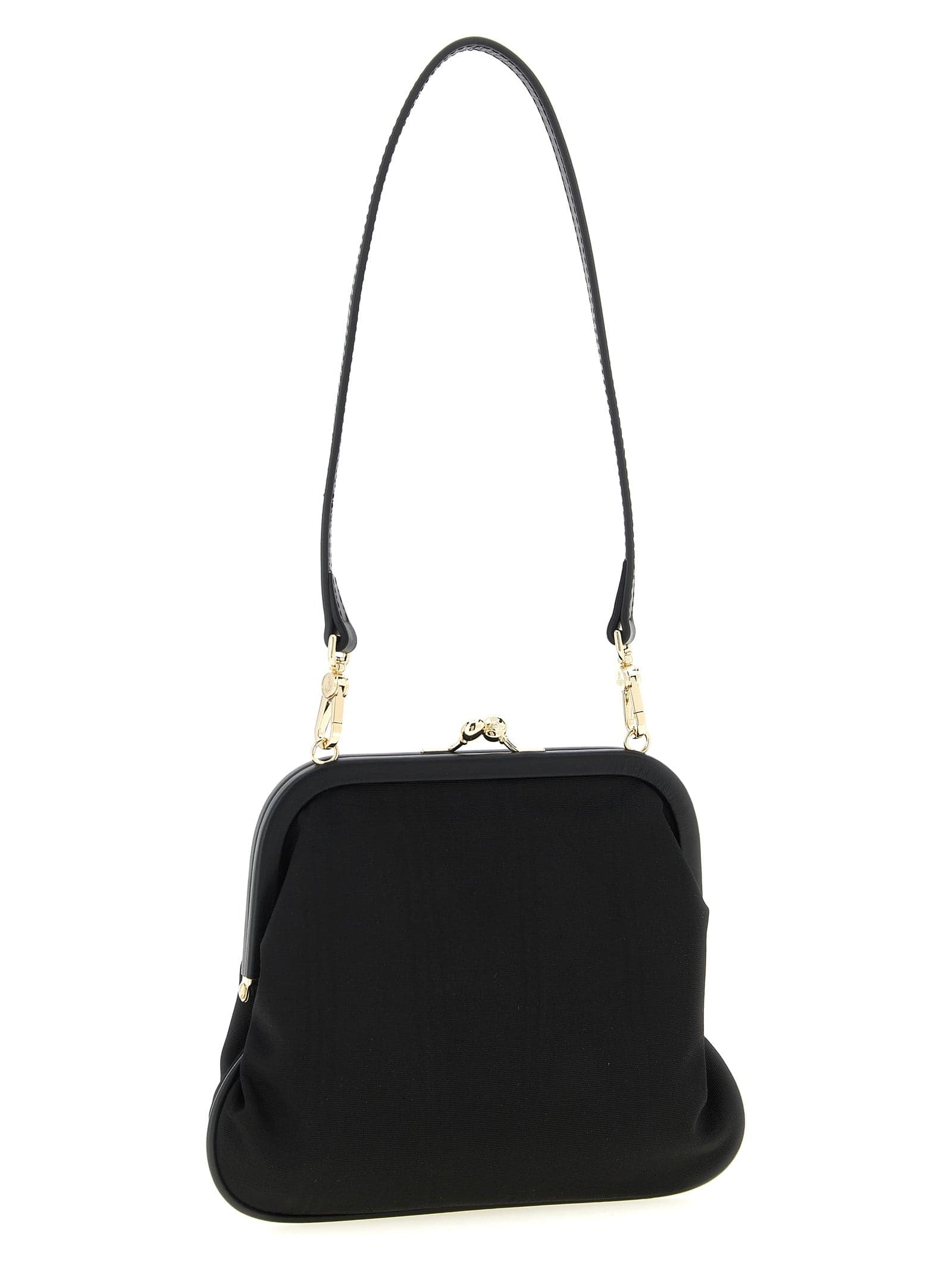 Black Viscose Clutch Bag - 2