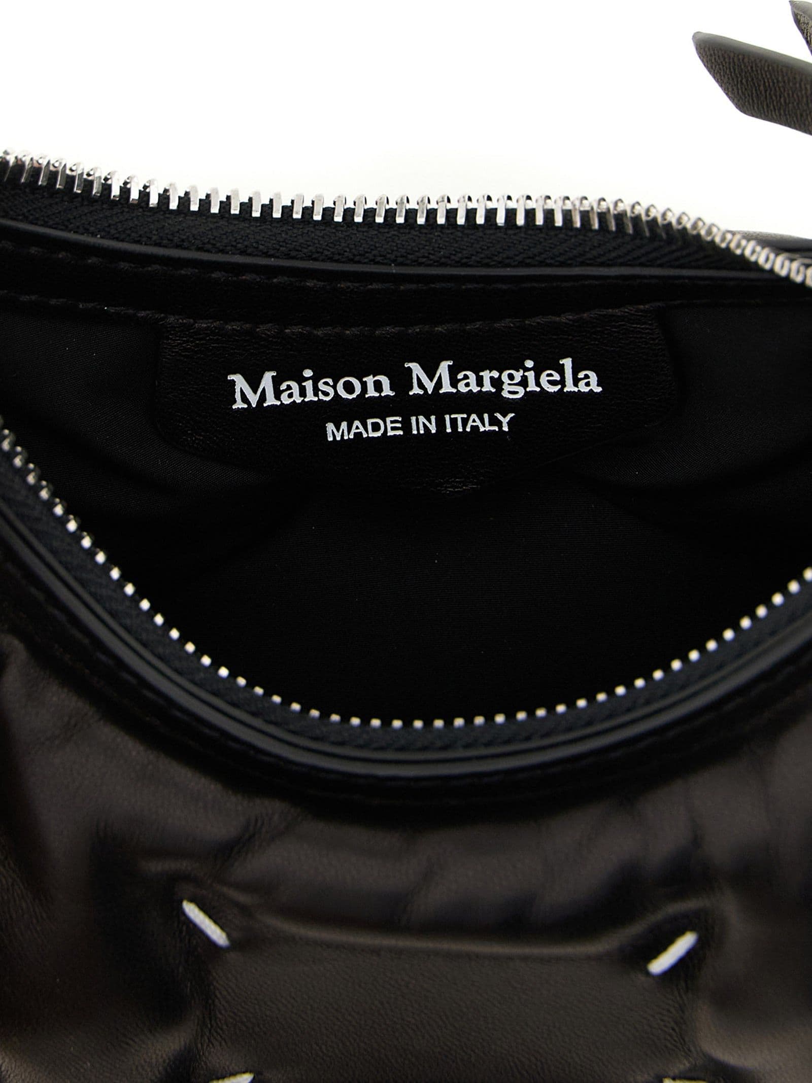 Black Lamb Leather Crossbody Bag - 4