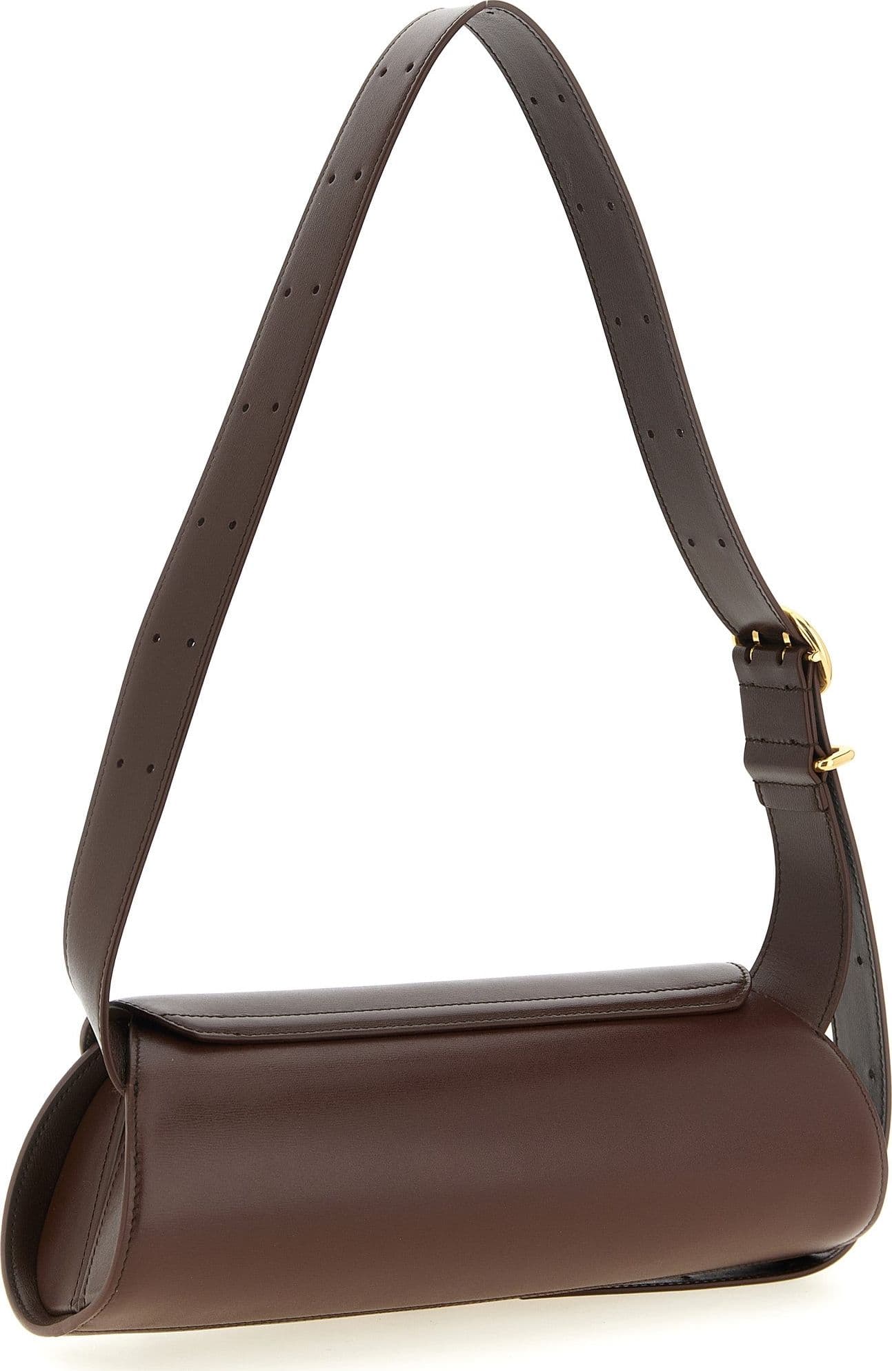 Brown Calfskin Shoulder Bag - 2