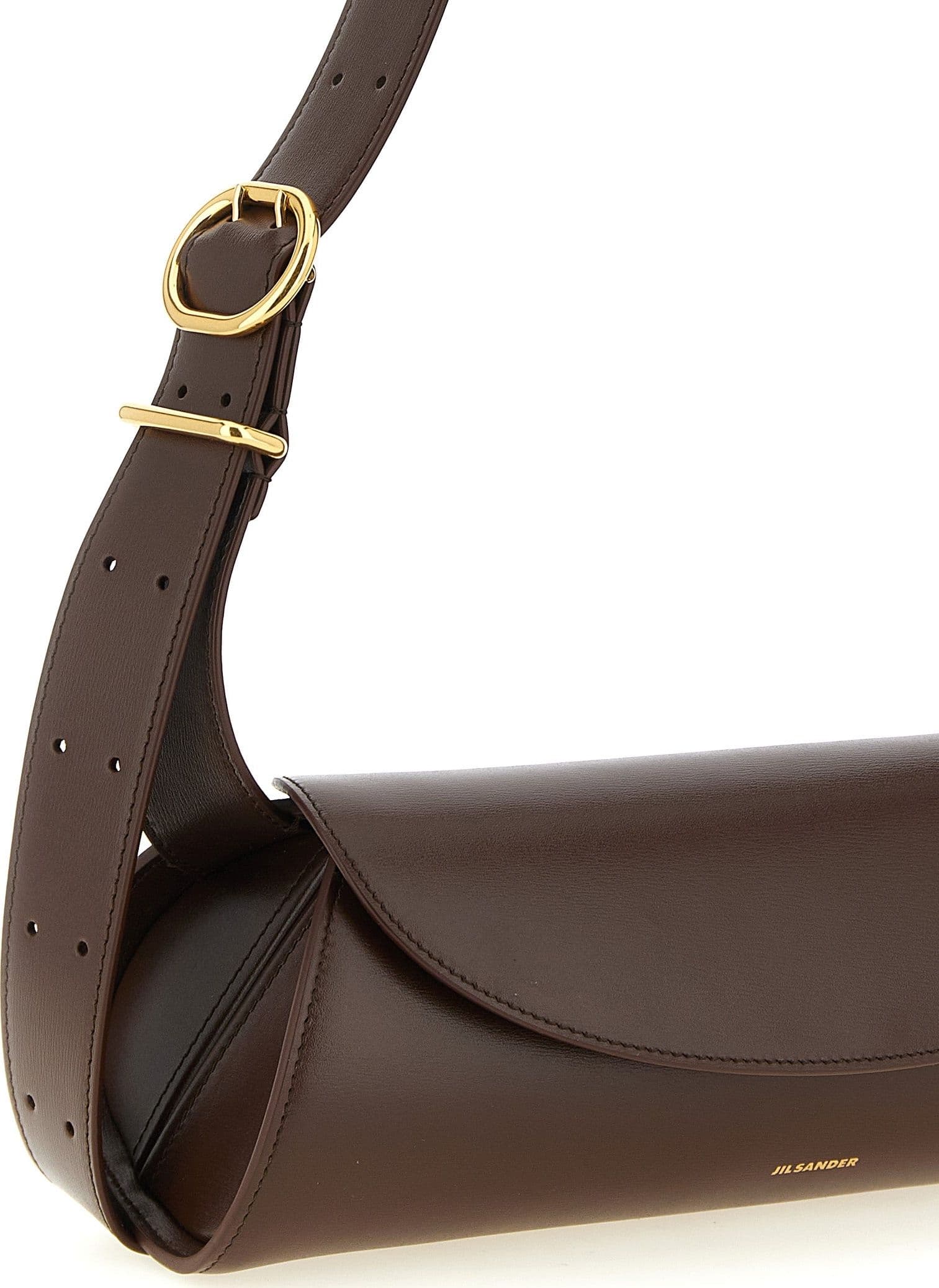 Brown Calfskin Shoulder Bag - 3